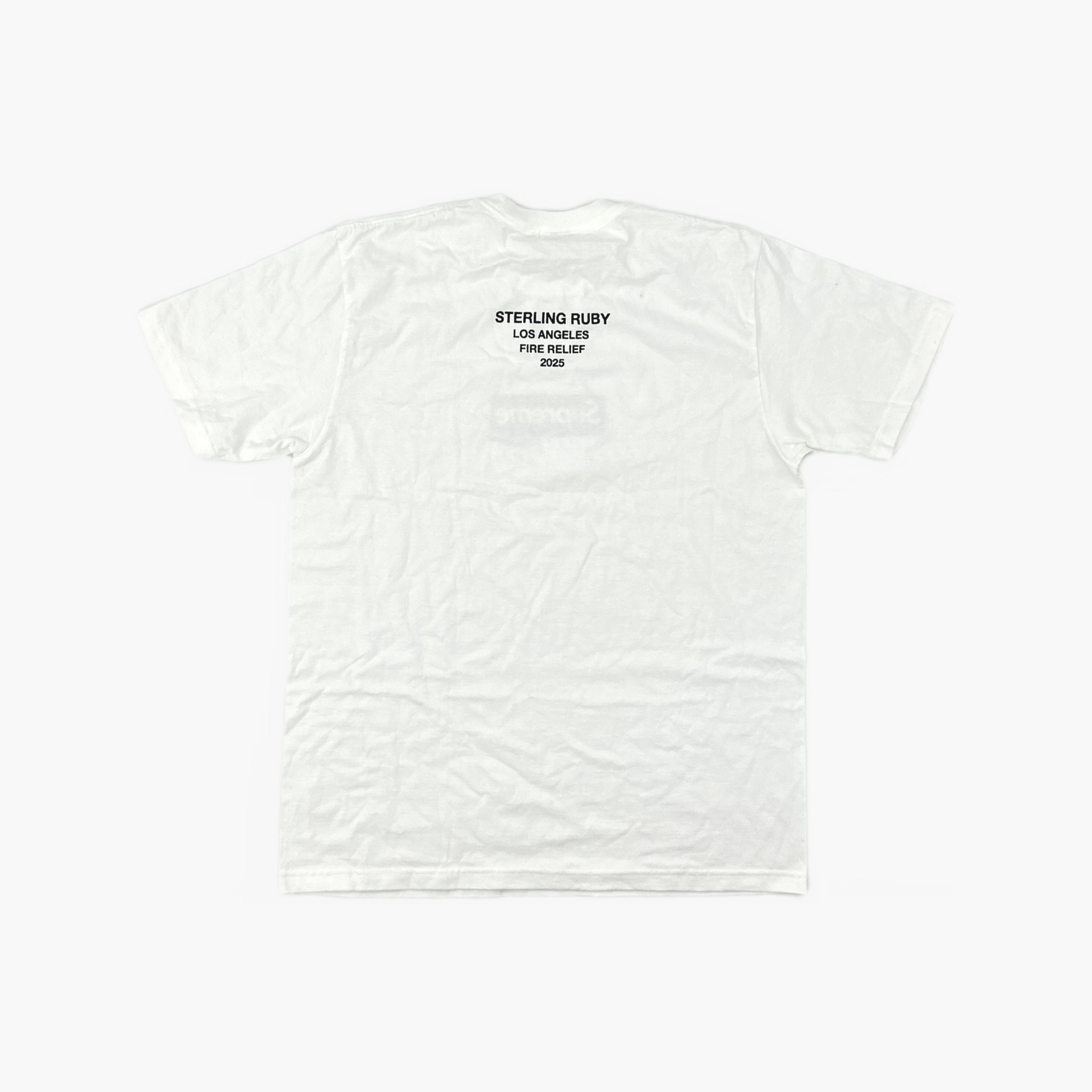 Supreme Supreme Sterling Ruby Fire Relief T-Shirt Size L Size US L / EU 52-54 / 3 - 2 Thumbnail