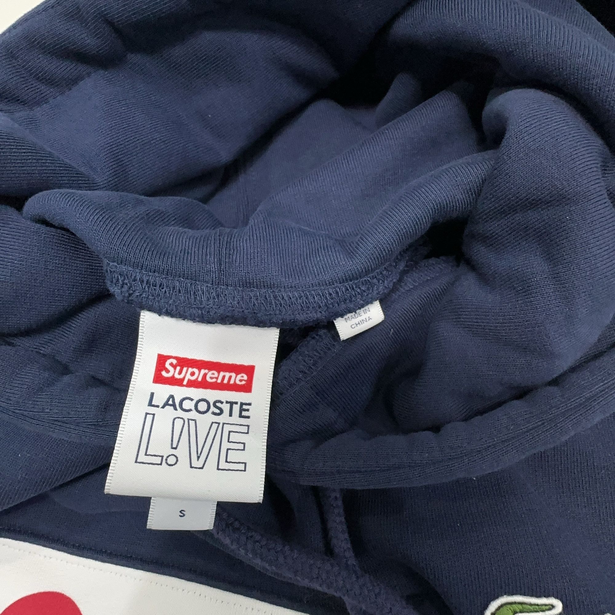 Supreme Supreme x Lacoste Logo Panel Hoodie Size S Size US S / EU 44-46 / 1 - 3 Thumbnail