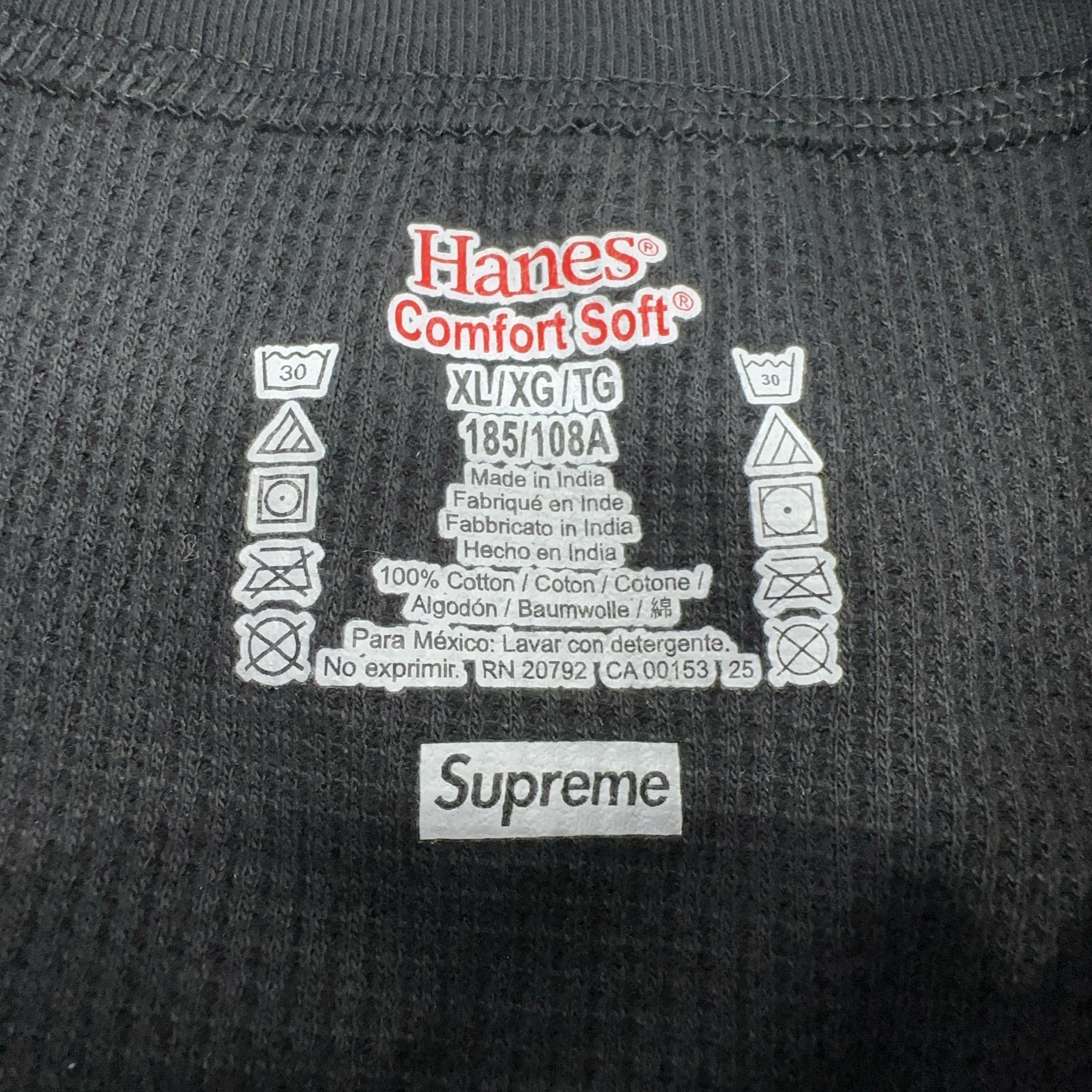 Supreme Supreme x Hanes Skeleton Thermal Long Sleeve T-Shirt Size XL Size US XL / EU 56 / 4 - 3 Thumbnail