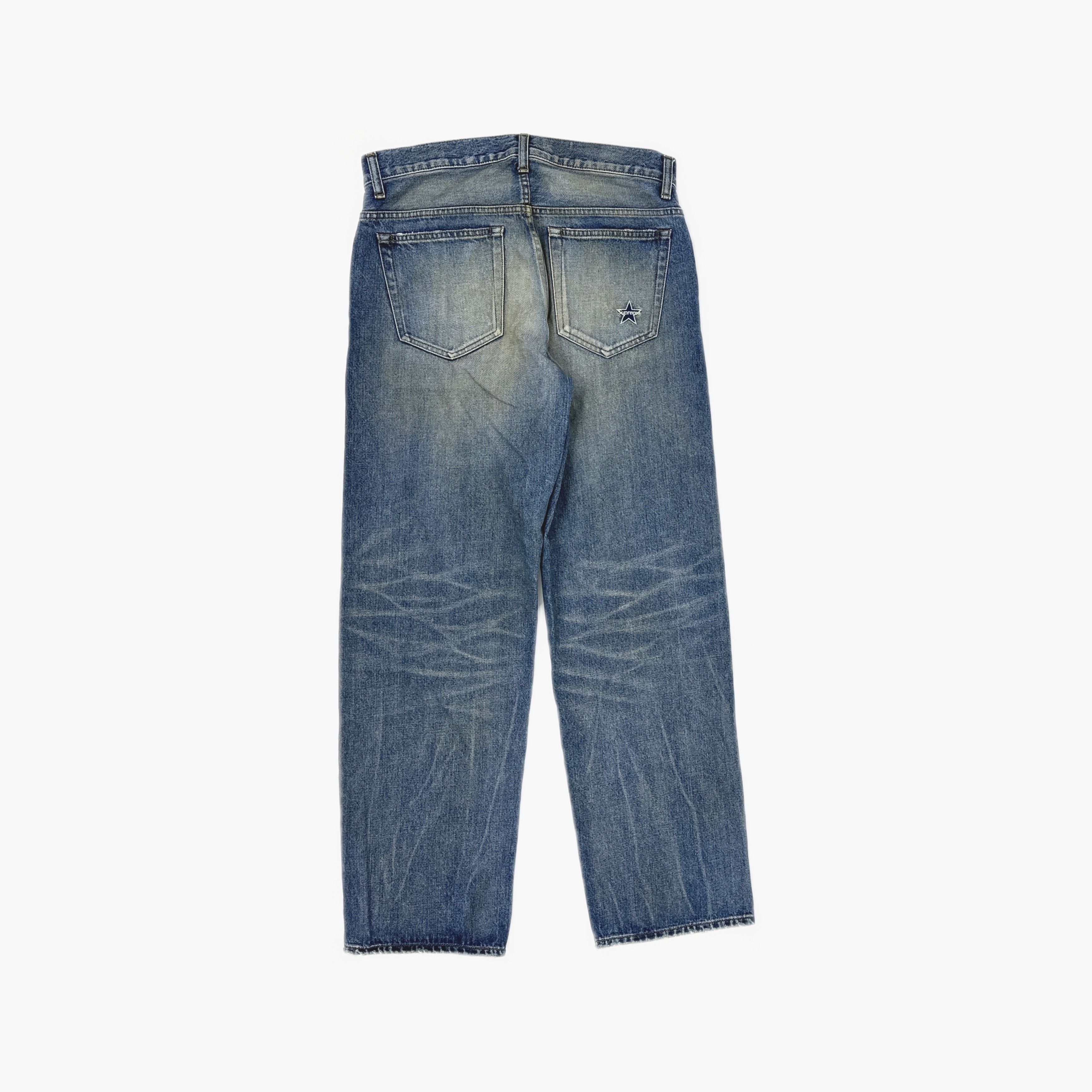 Supreme Supreme Distressed Selvedge Denim Jeans Size 30 Size US 30 / EU 46 - 2 Thumbnail
