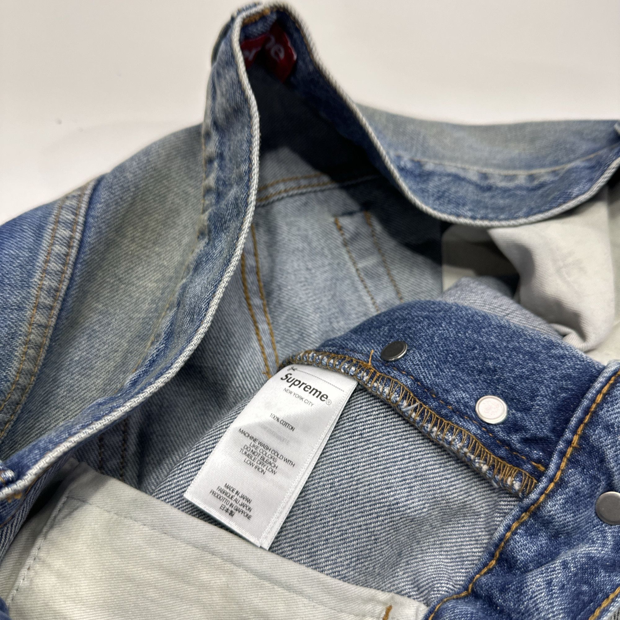 Supreme Supreme Distressed Selvedge Denim Jeans Size 30 Size US 30 / EU 46 - 4 Thumbnail