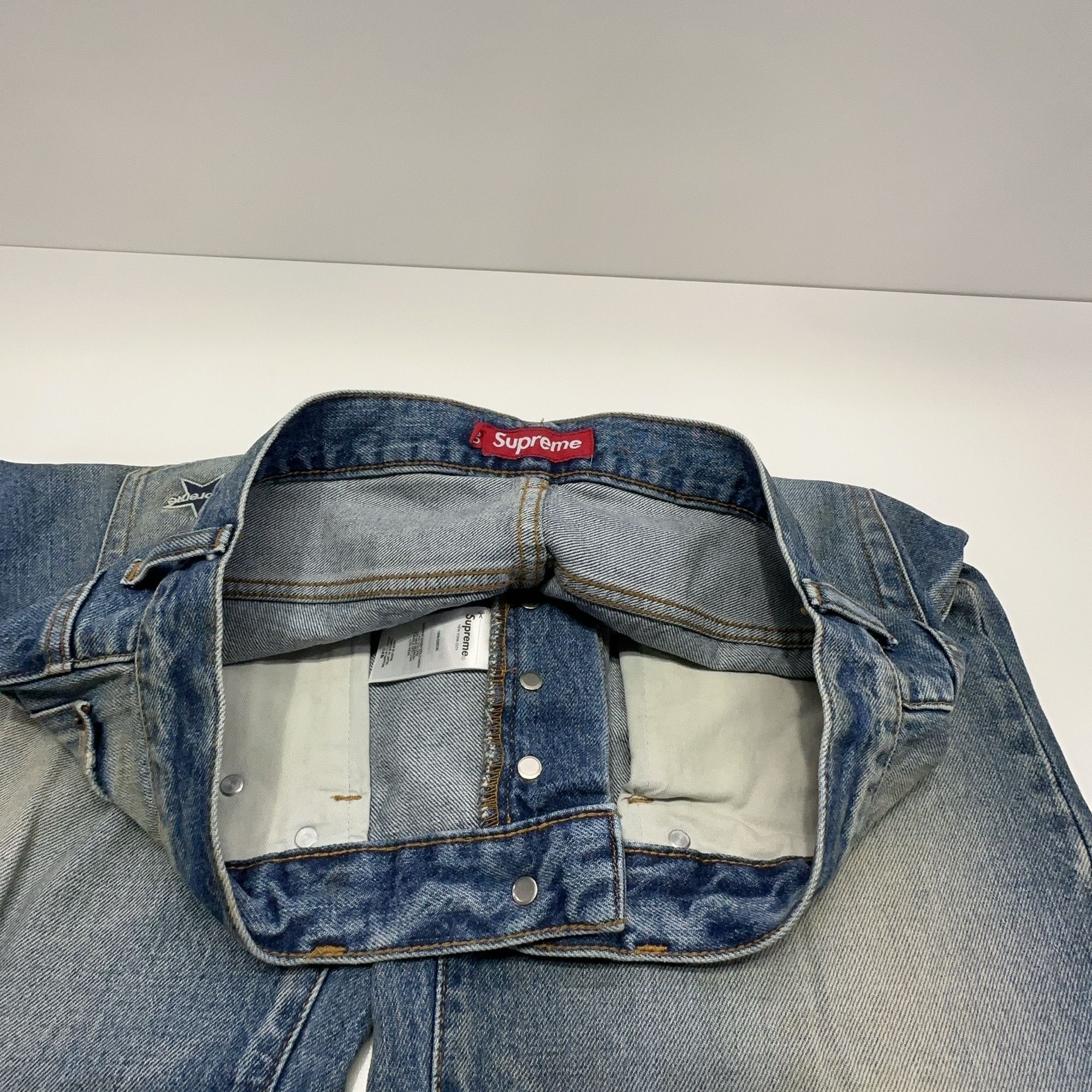Supreme Supreme Distressed Selvedge Denim Jeans Size 30 Size US 30 / EU 46 - 5 Thumbnail