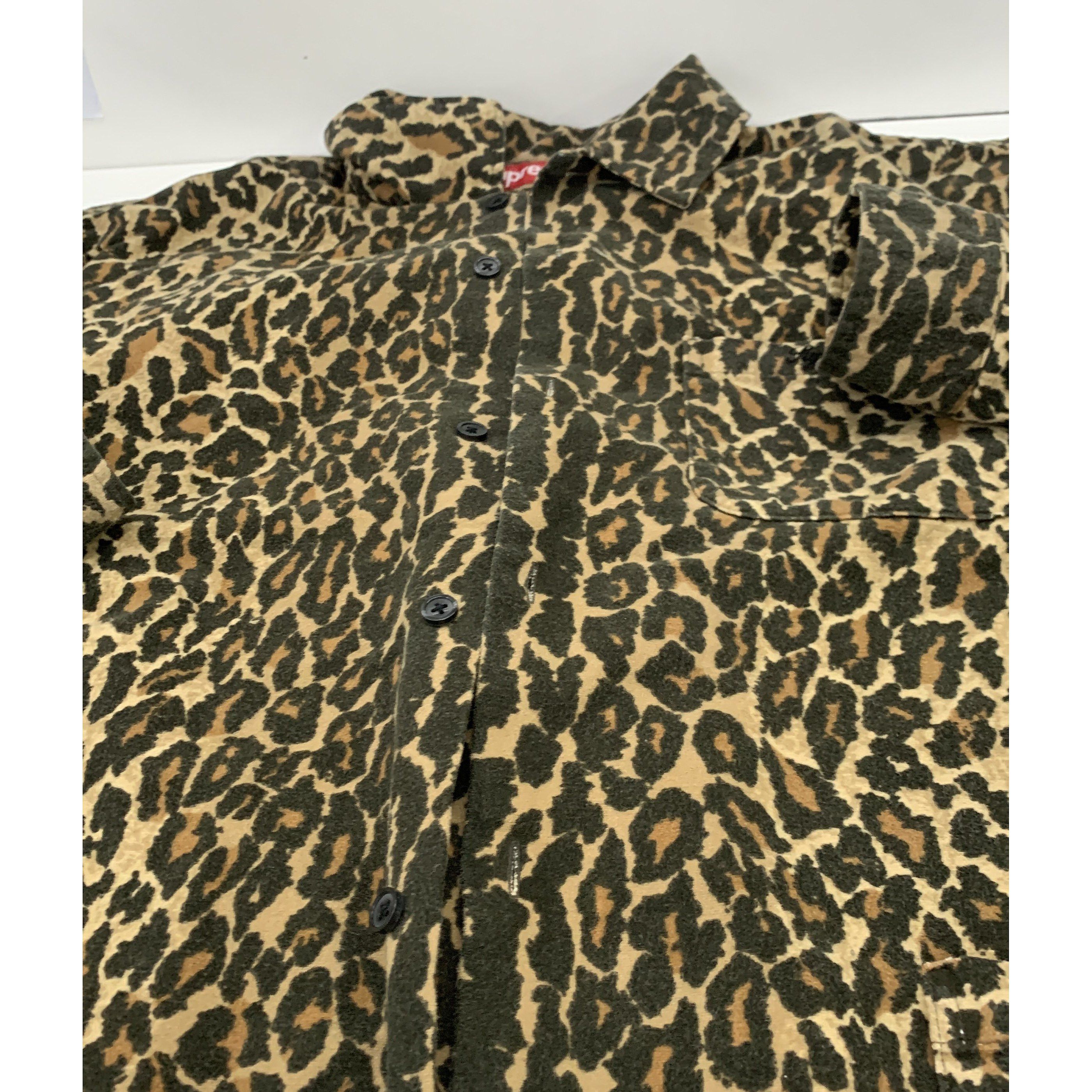 Supreme Supreme Leopard Flannel Shirt Size L Size US L / EU 52-54 / 3 - 4 Thumbnail