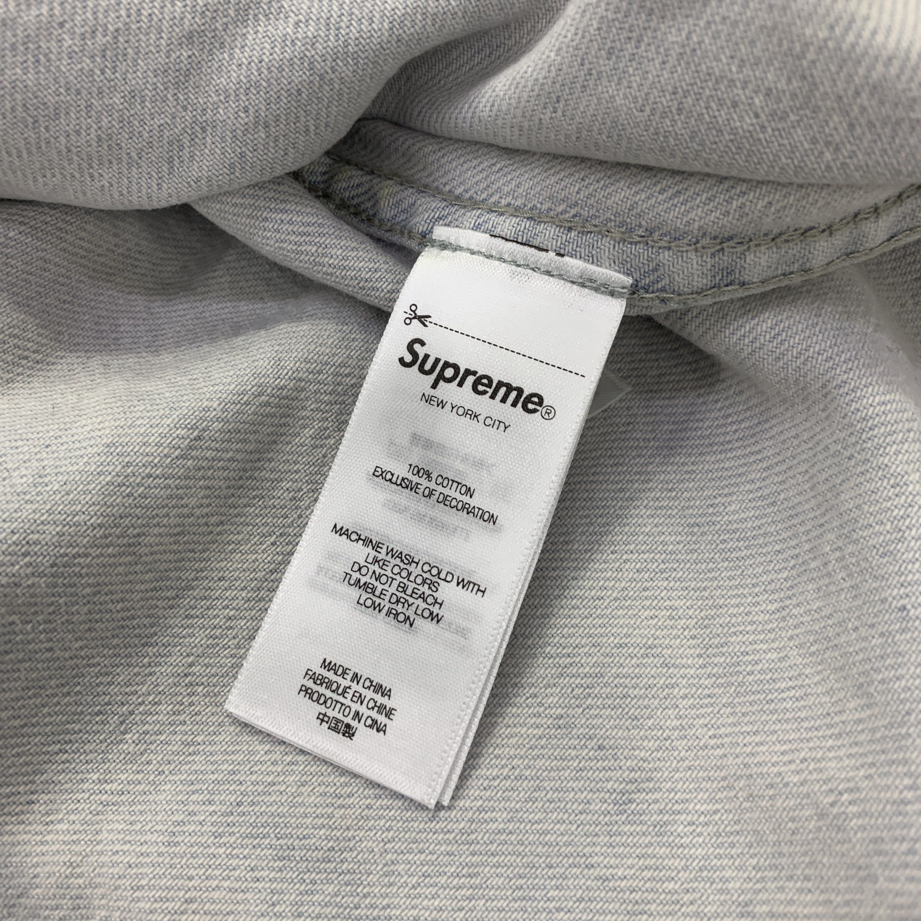 Supreme Supreme Small Box Logo Denim Shirt Blue Size L Size US L / EU 52-54 / 3 - 3 Thumbnail