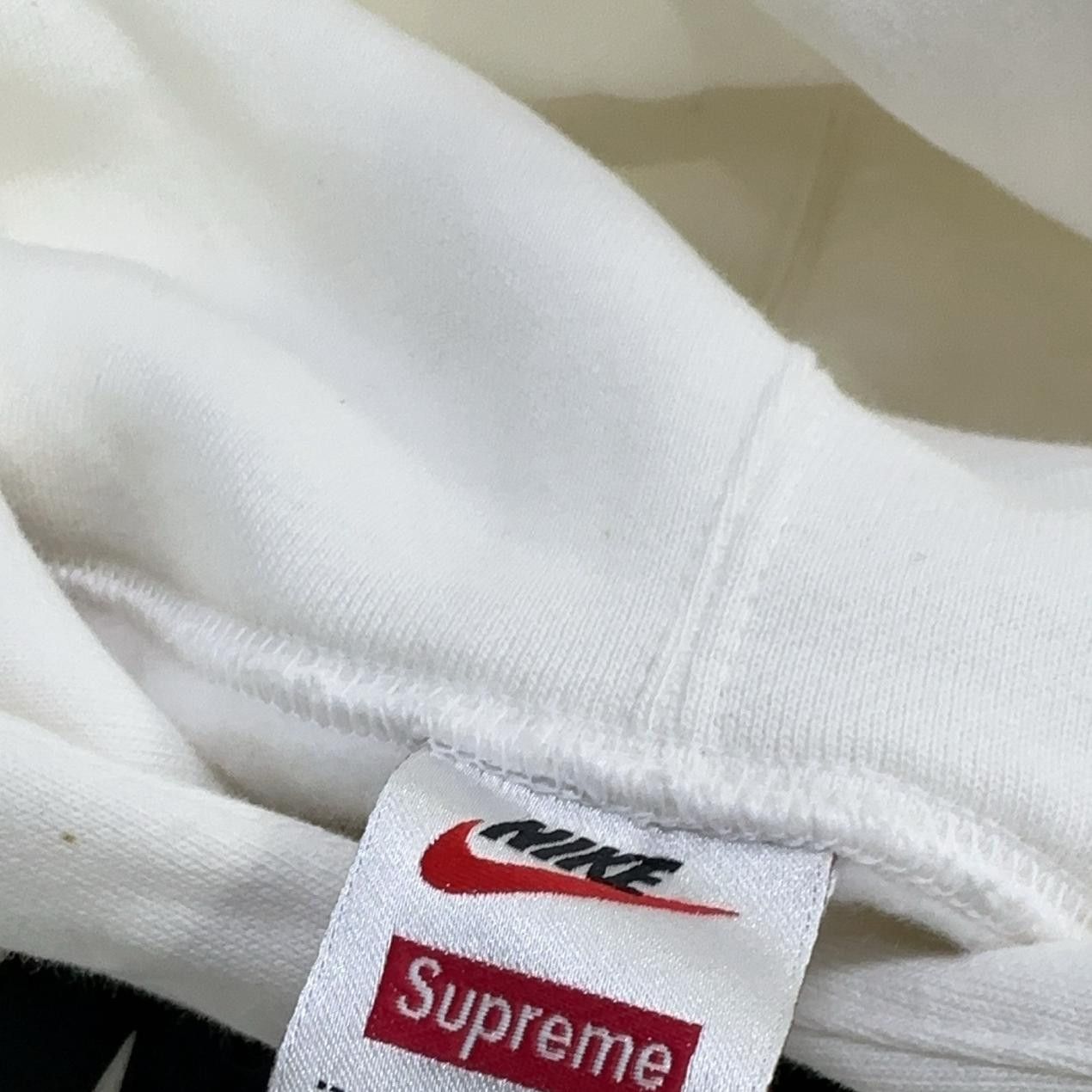 Supreme Supreme x Nike Leather Logo Hoodie Size M Size US M / EU 48-50 / 2 - 6 Thumbnail