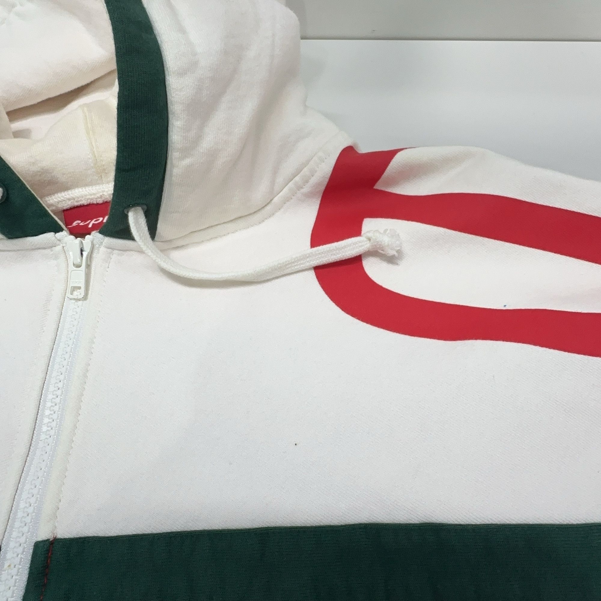 Supreme Supreme Paneled Big Logo Zip Up Hoodie Size XL Size US XL / EU 56 / 4 - 11 Thumbnail