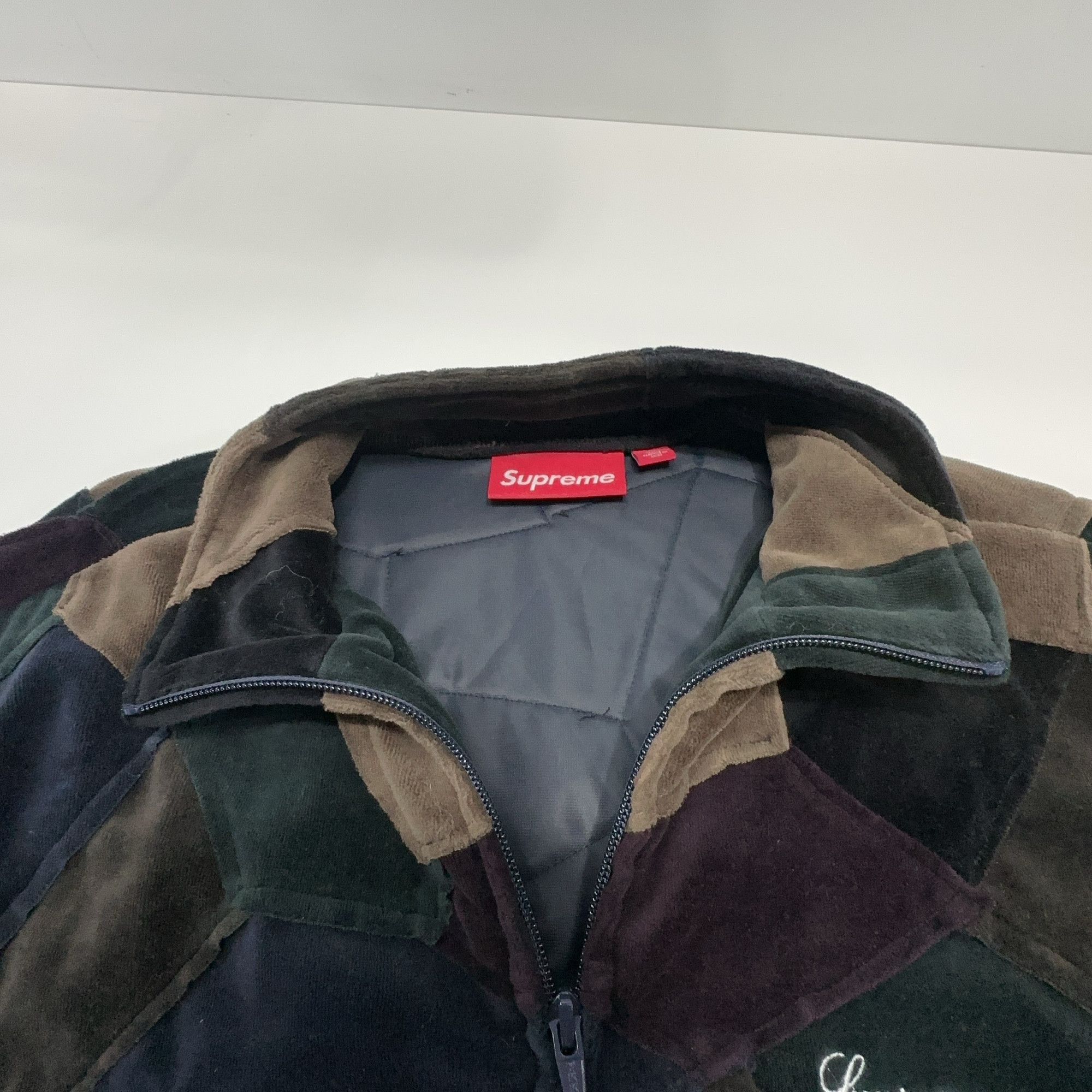 Supreme Supreme Patchwork Velour Track Jacket Size S Size US S / EU 44-46 / 1 - 5 Thumbnail