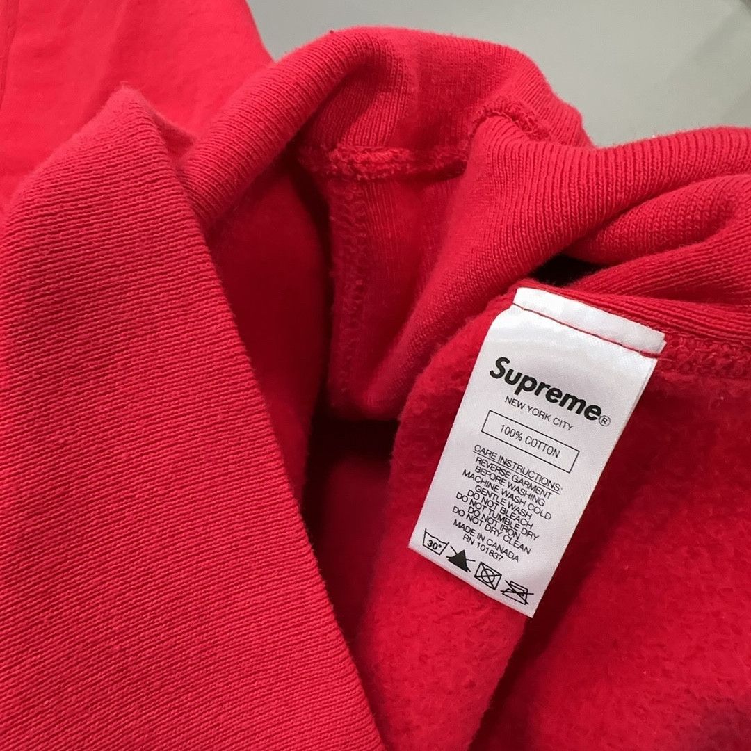 Supreme Supreme Swarovski Box Logo Hoodie Red Size M Size US M / EU 48-50 / 2 - 5 Thumbnail