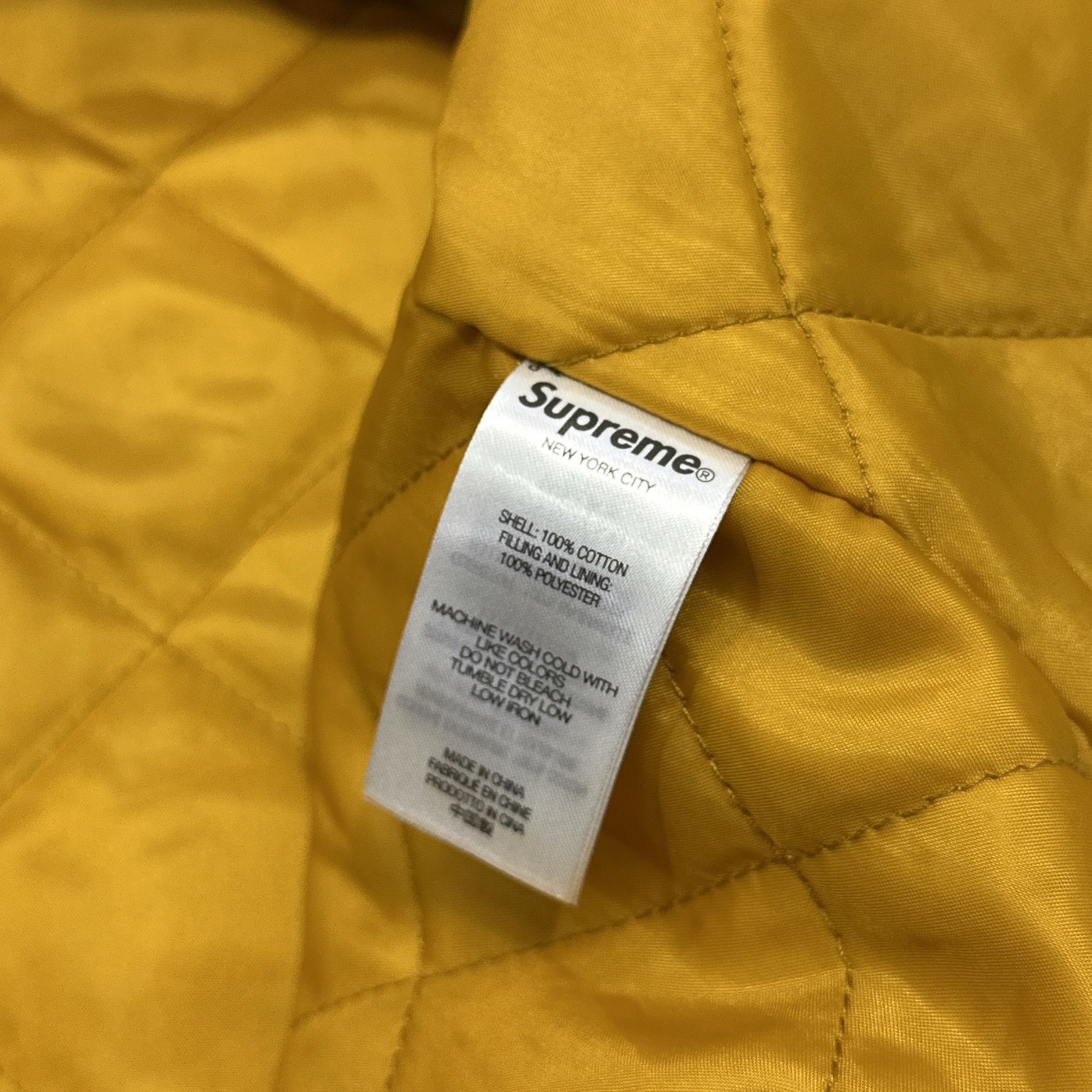Supreme Supreme Yellow Quilted Plaid Shirt Size M Size US M / EU 48-50 / 2 - 4 Thumbnail