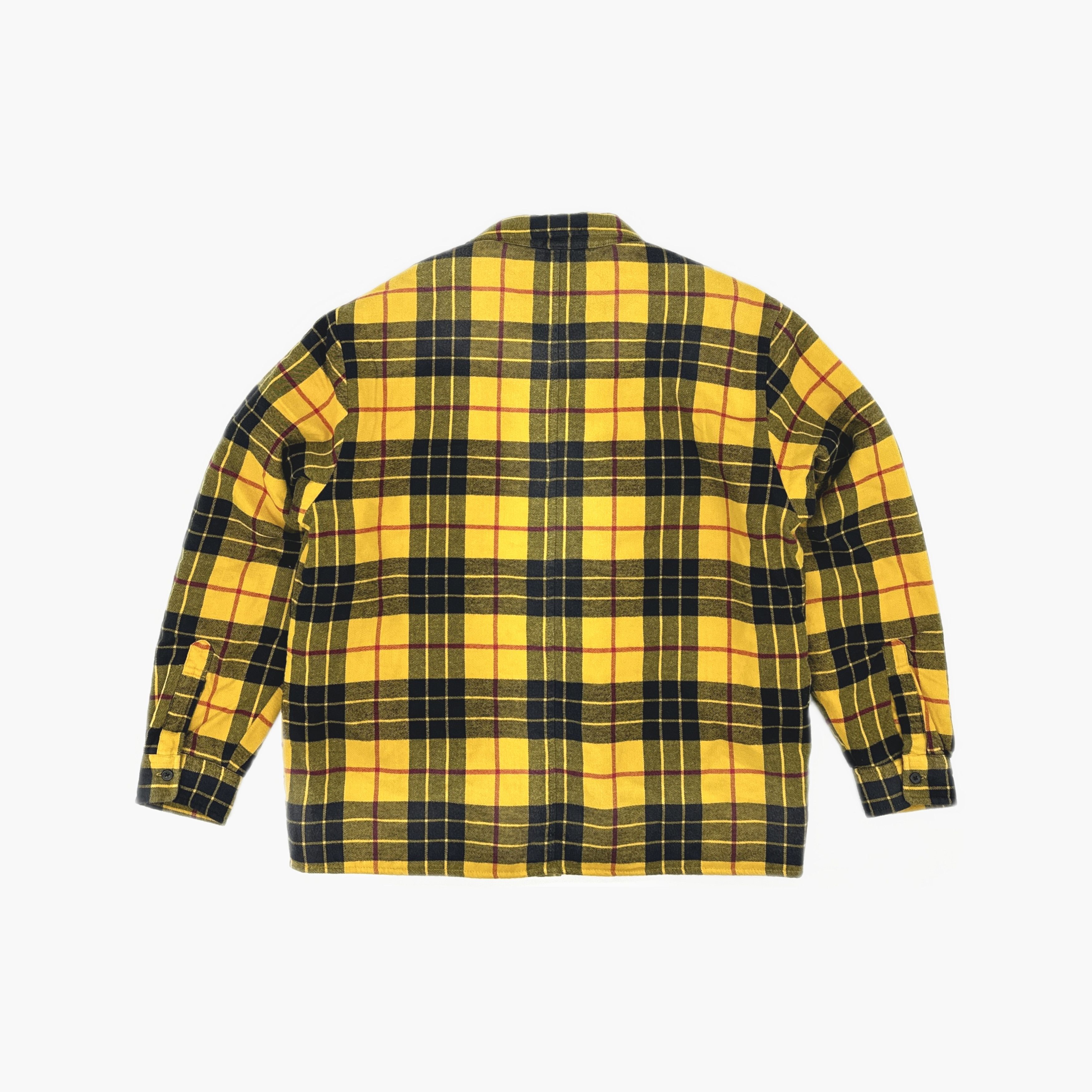 Supreme Supreme Yellow Quilted Plaid Shirt Size M Size US M / EU 48-50 / 2 - 2 Thumbnail