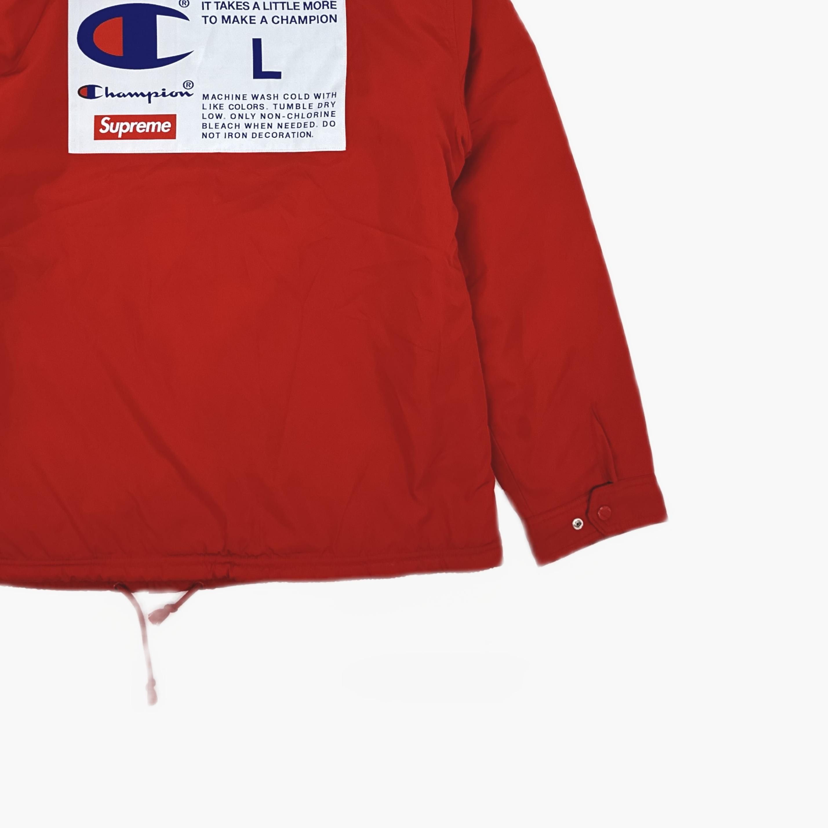 Supreme Supreme x Champion Logo Coaches Jacket Size L Size US L / EU 52-54 / 3 - 5 Thumbnail