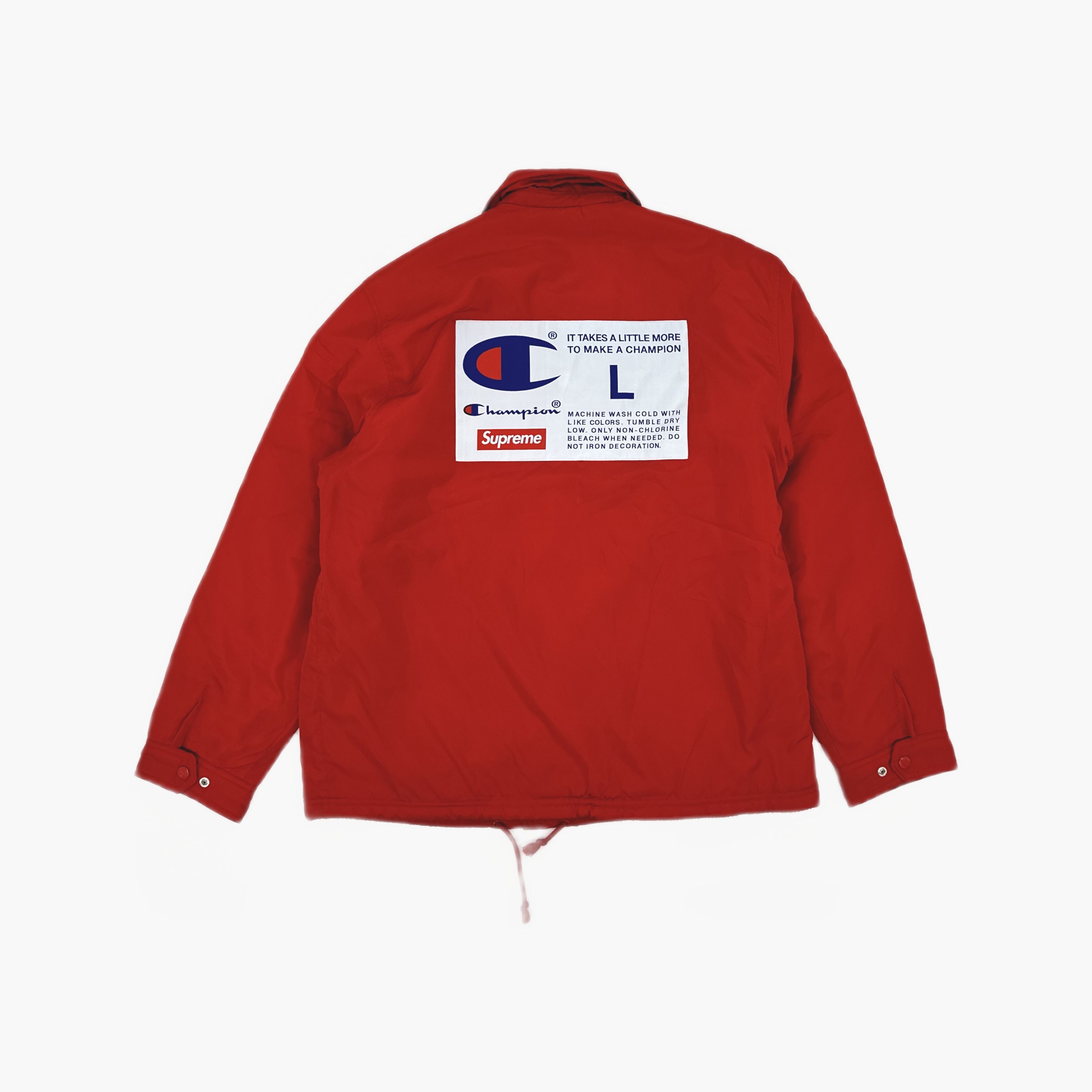 Supreme Supreme x Champion Logo Coaches Jacket Size L Size US L / EU 52-54 / 3 - 2 Thumbnail