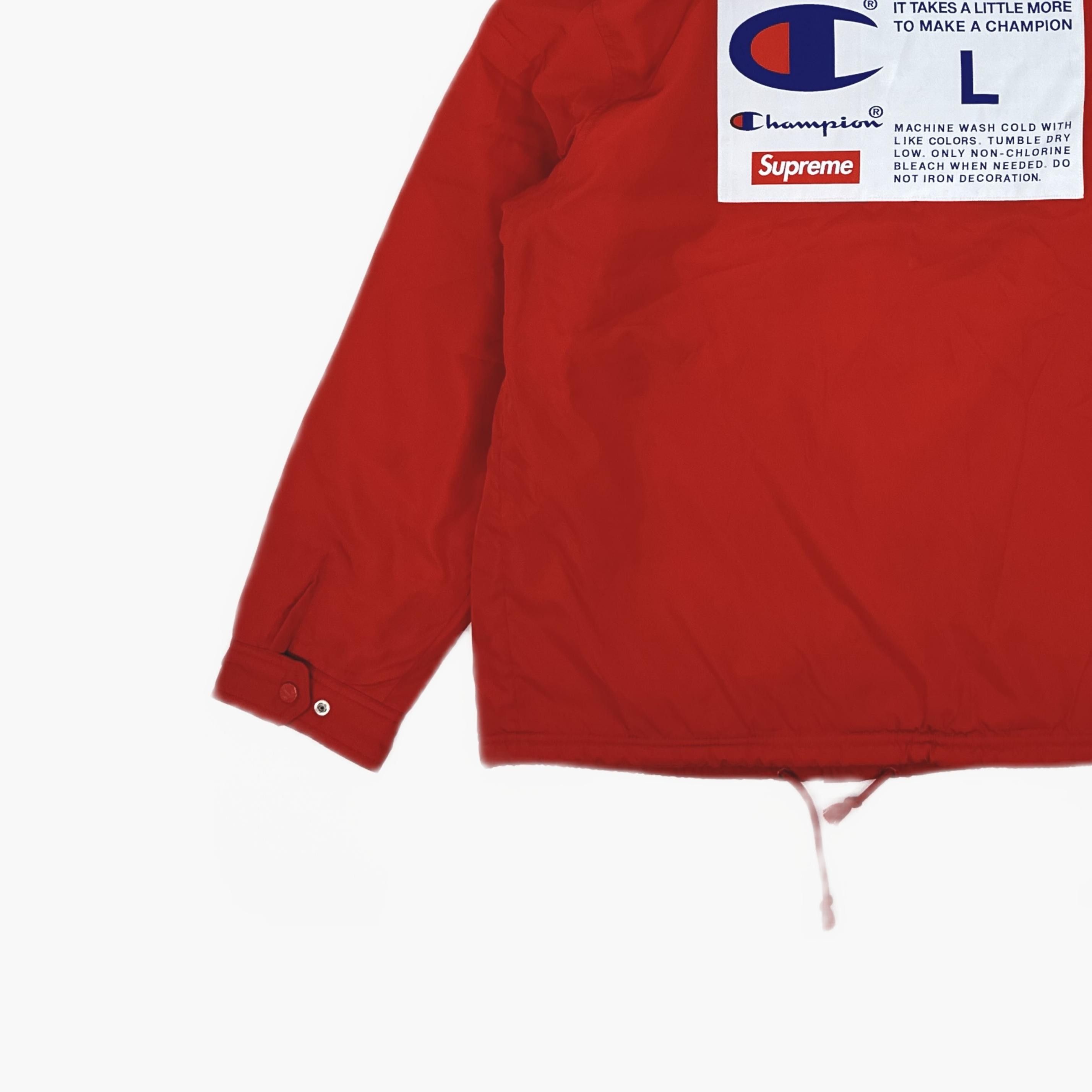 Supreme Supreme x Champion Logo Coaches Jacket Size L Size US L / EU 52-54 / 3 - 4 Thumbnail