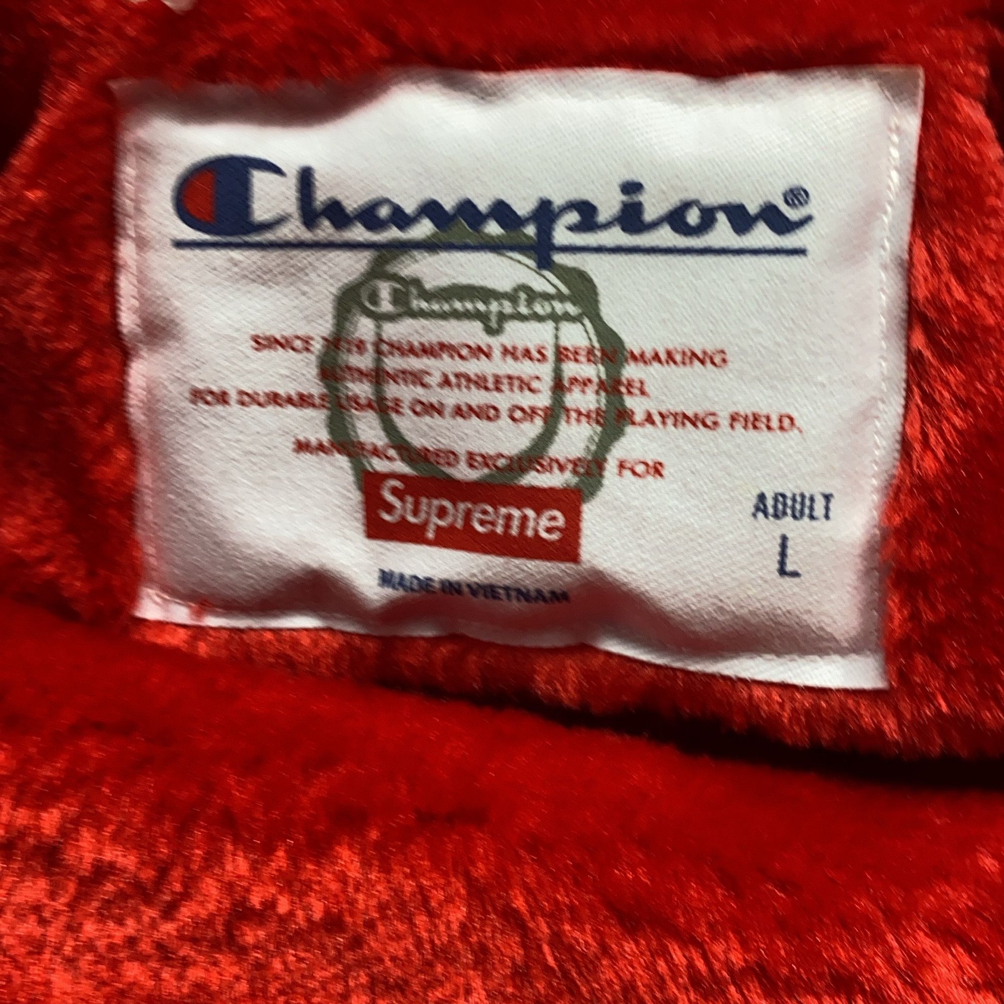 Supreme Supreme x Champion Logo Coaches Jacket Size L Size US L / EU 52-54 / 3 - 9 Thumbnail