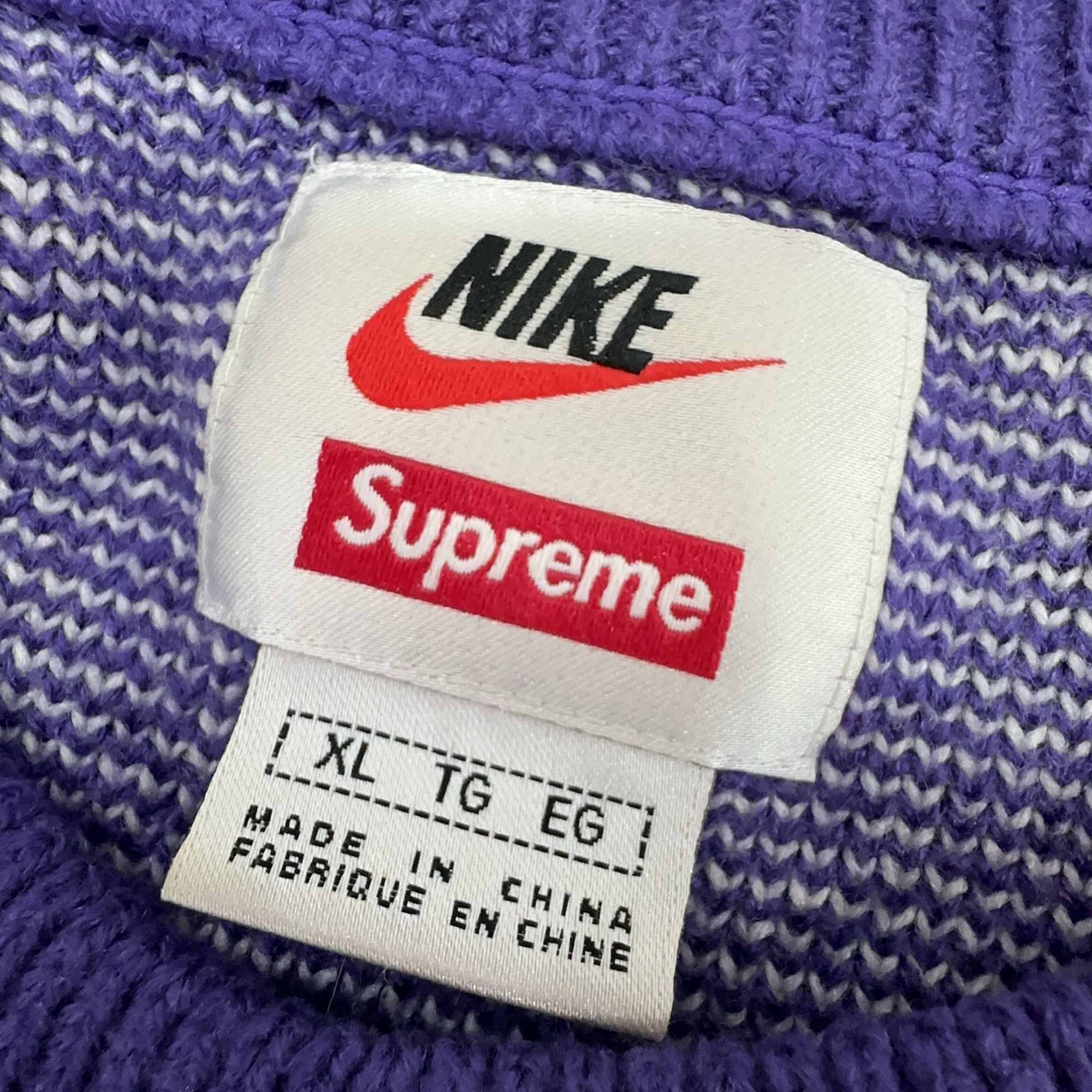 Supreme Supreme x Nike Swoosh Sweater Size XL Size US XL / EU 56 / 4 - 4 Thumbnail
