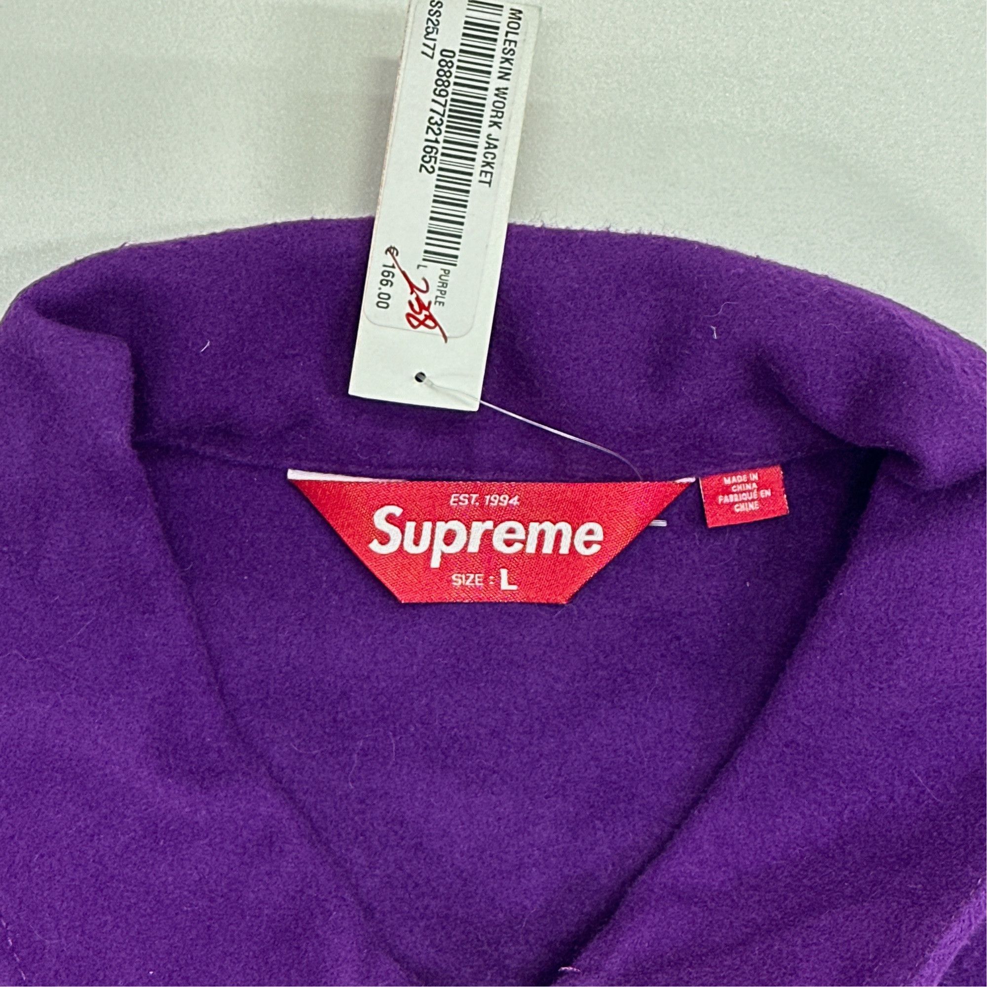 Supreme Supreme Moleskin Work Jacket Size L Size US L / EU 52-54 / 3 - 2 Thumbnail