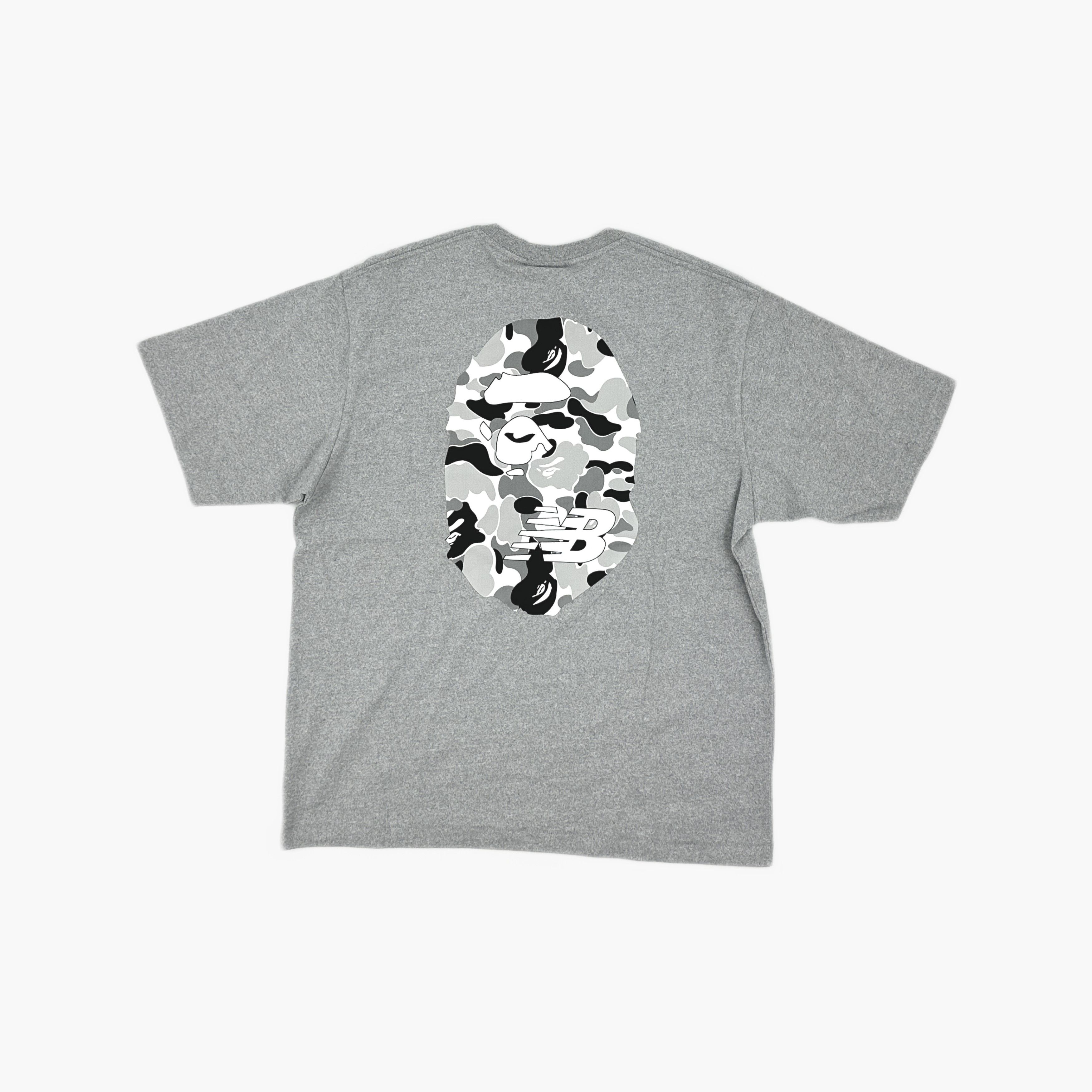 Bape A Bathing Ape x New Balance Camo Logo T-Shirt Size M Size US M / EU 48-50 / 2 - 2 Thumbnail