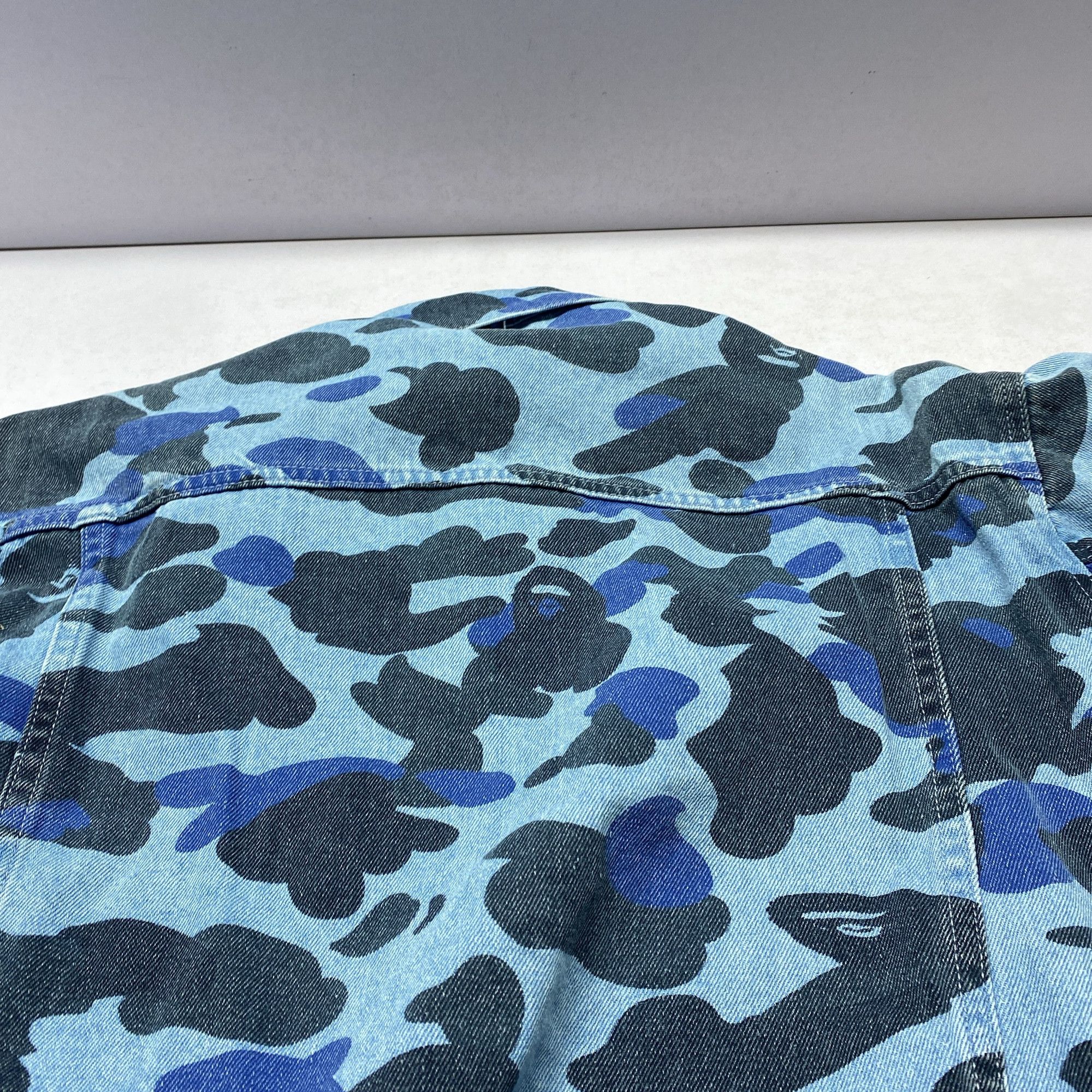 Bape A BATHING APE Camo Denim Jacket Size M Size US M / EU 48-50 / 2 - 5 Thumbnail