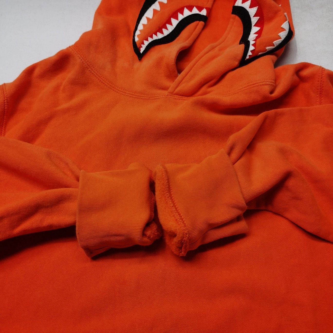 Bape A Bathing Ape WGM Shark Hoodie Orange Size L Size US L / EU 52-54 / 3 - 12 Thumbnail