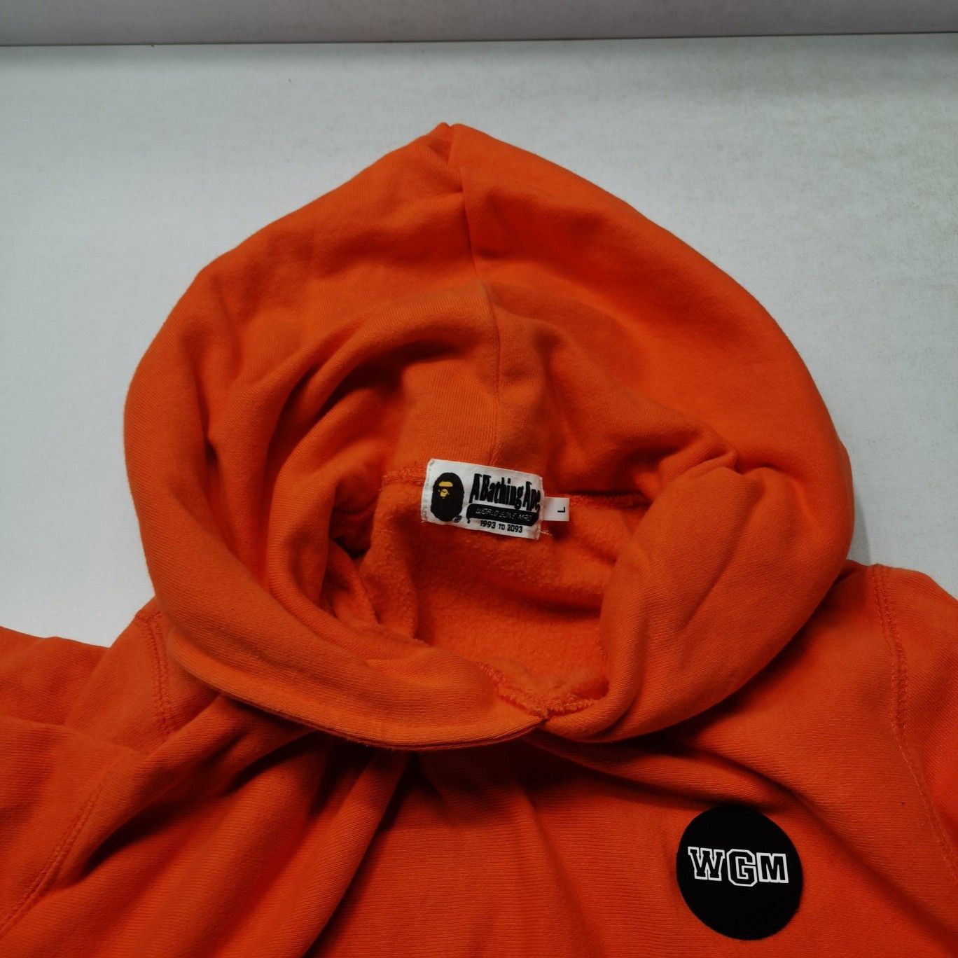 Bape A Bathing Ape WGM Shark Hoodie Orange Size L Size US L / EU 52-54 / 3 - 10 Thumbnail
