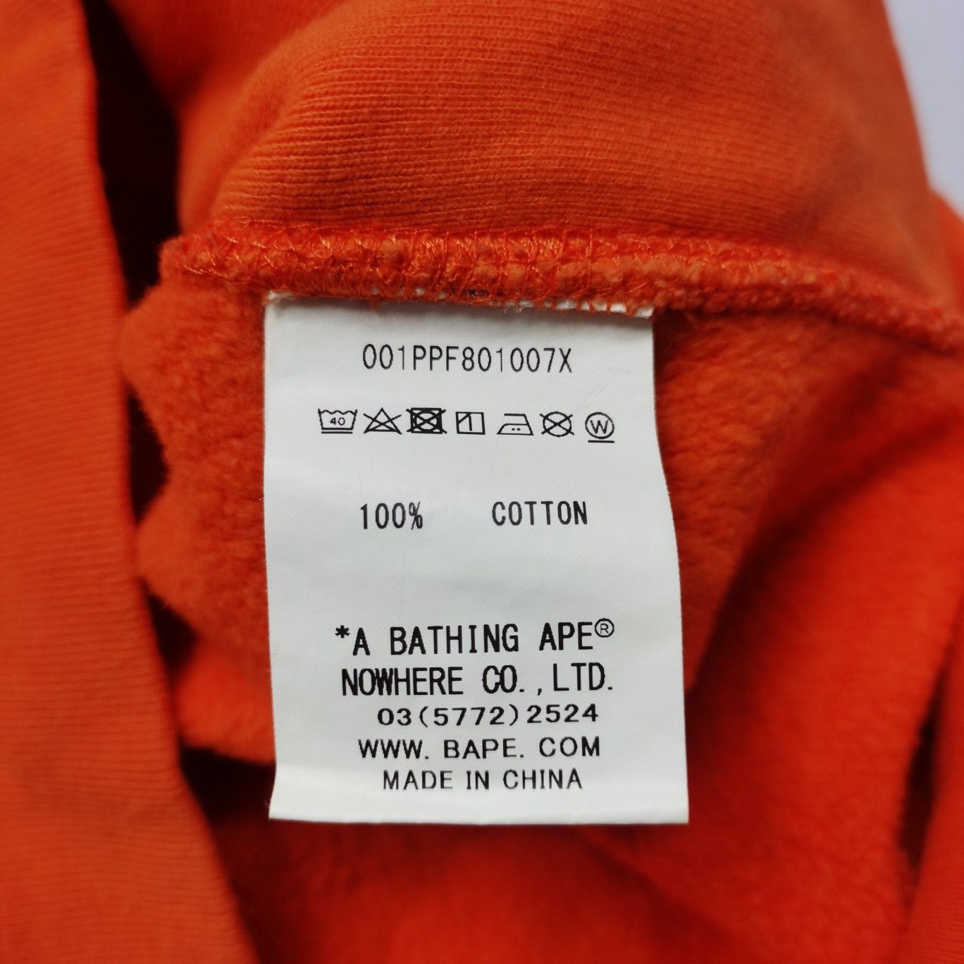 Bape A Bathing Ape WGM Shark Hoodie Orange Size L Size US L / EU 52-54 / 3 - 3 Thumbnail