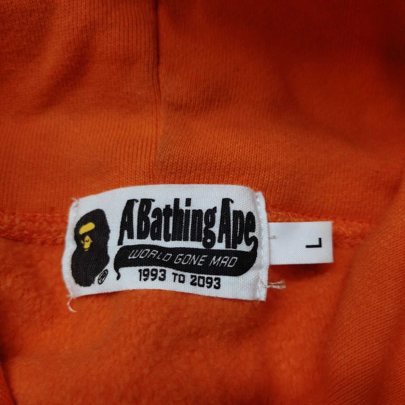 Bape A Bathing Ape WGM Shark Hoodie Orange Size L Size US L / EU 52-54 / 3 - 5 Thumbnail