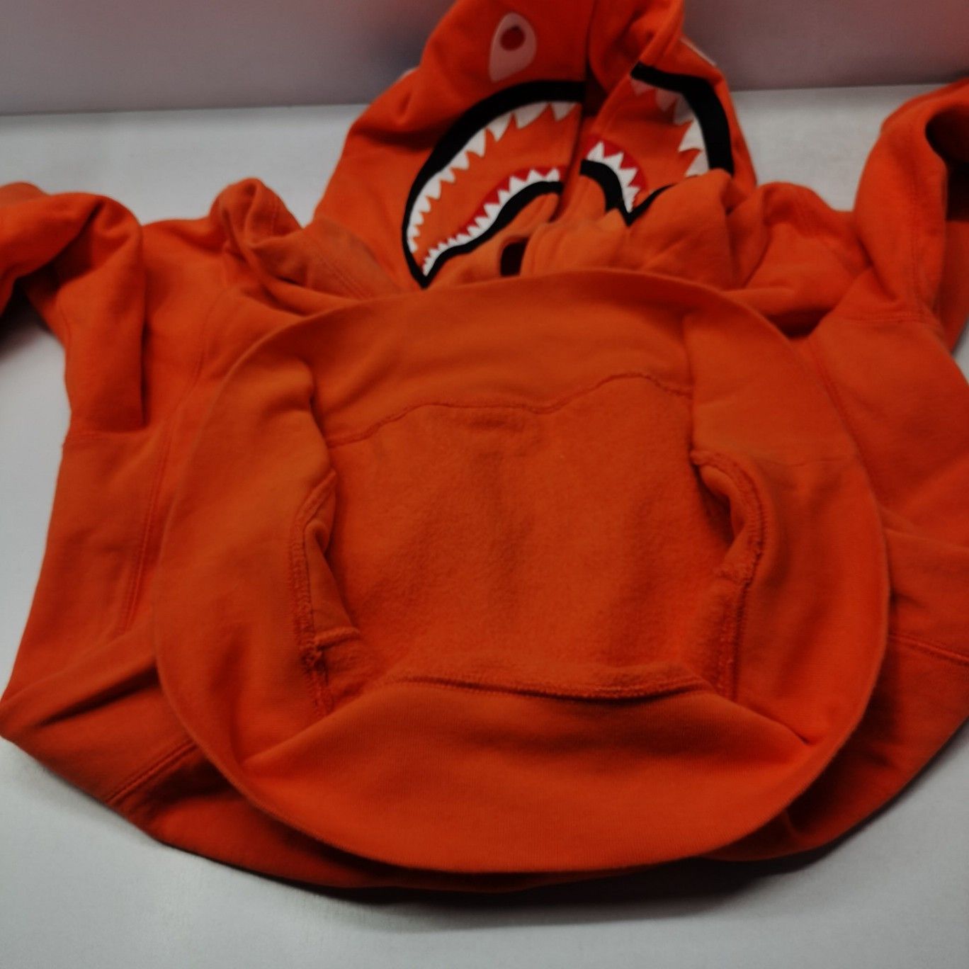 Bape A Bathing Ape WGM Shark Hoodie Orange Size L Size US L / EU 52-54 / 3 - 14 Thumbnail