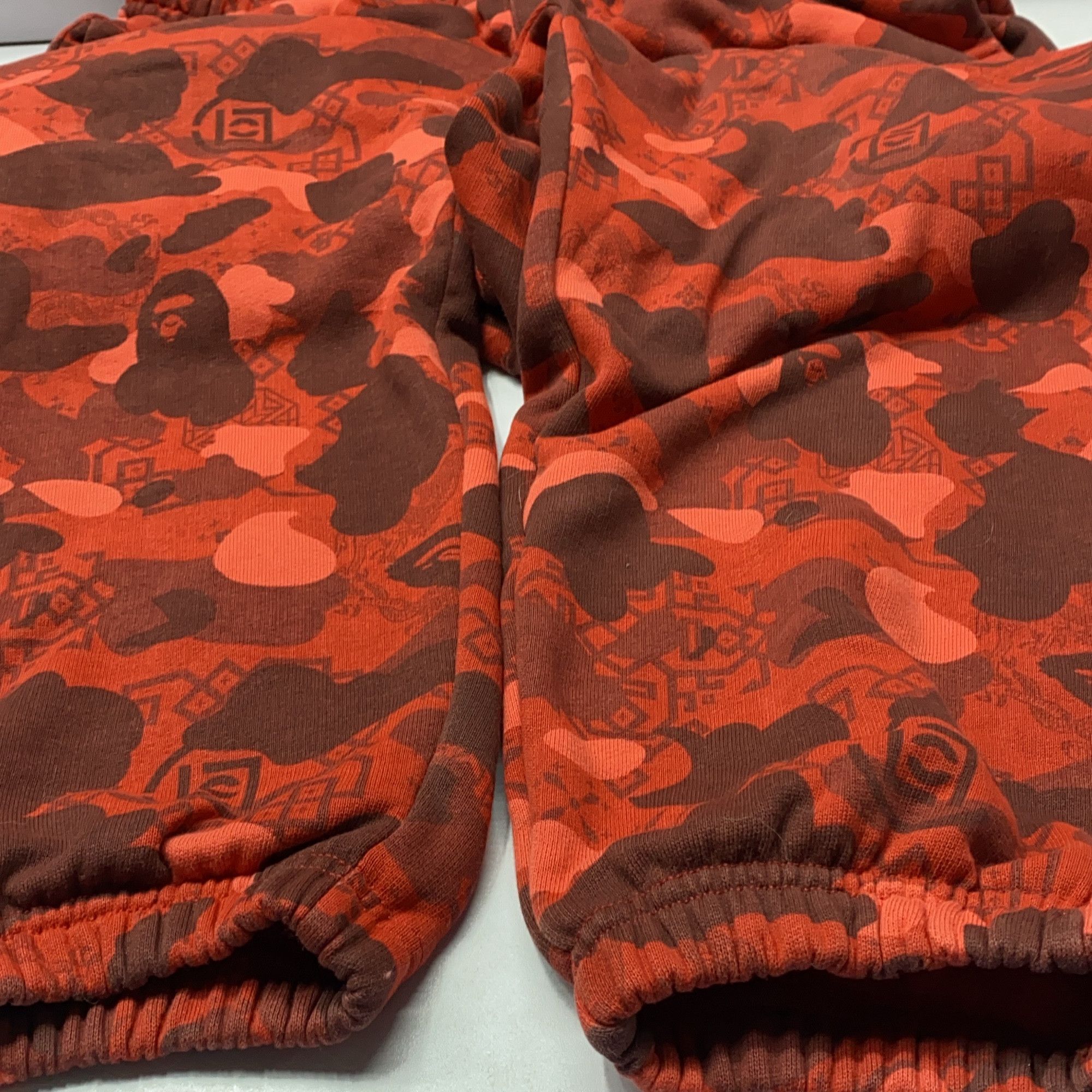 Bape A Bathing Ape x CLOT Camo Sweatpants Size L Size US 34 / EU 50 - 8 Thumbnail