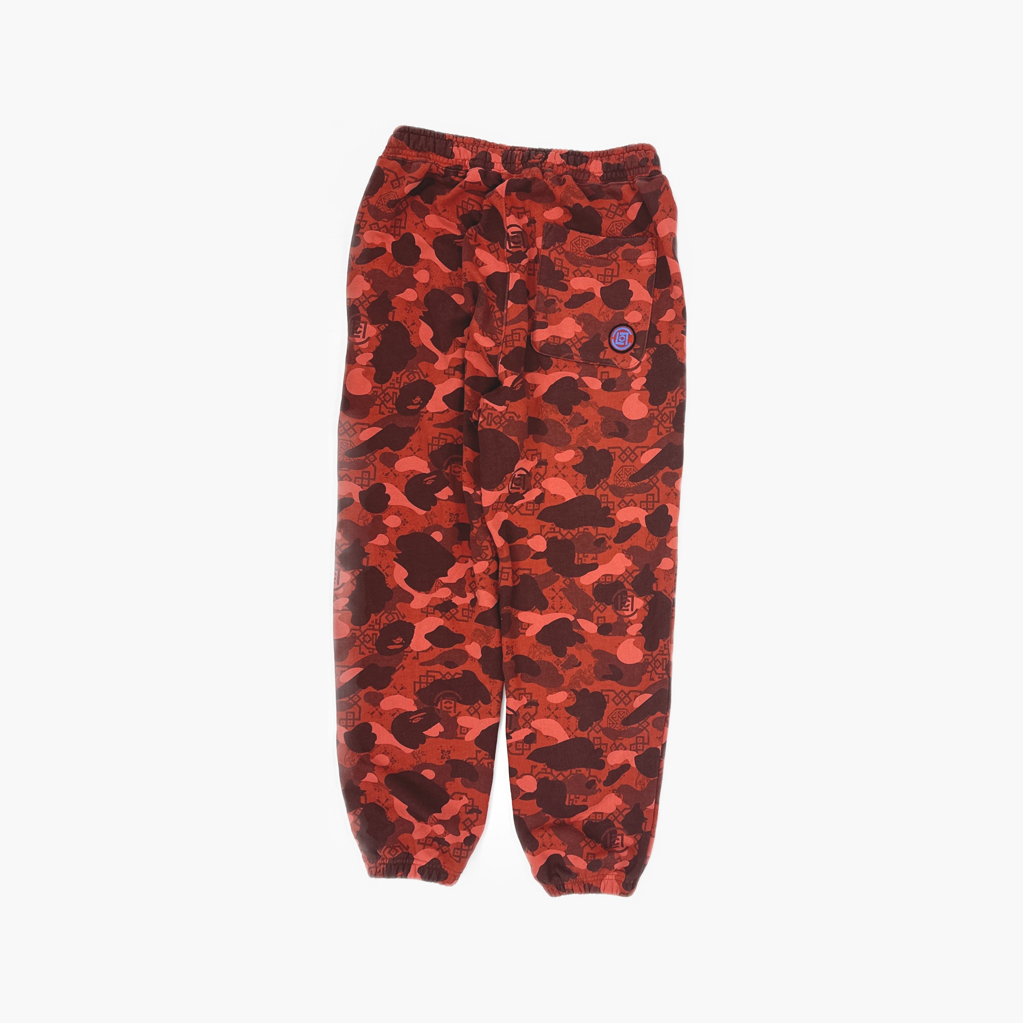 Bape A Bathing Ape x CLOT Camo Sweatpants Size L Size US 34 / EU 50 - 2 Thumbnail