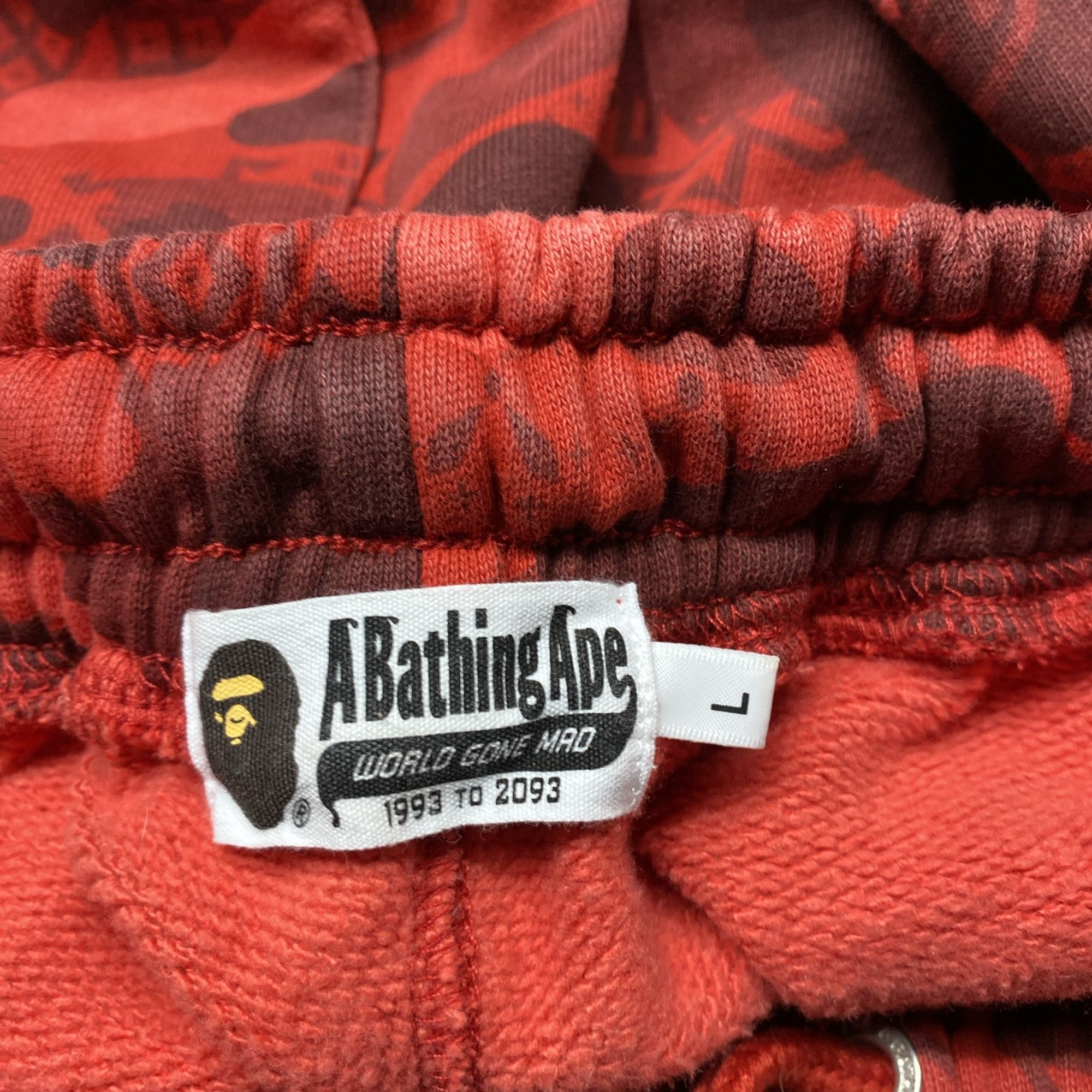 Bape A Bathing Ape x CLOT Camo Sweatpants Size L Size US 34 / EU 50 - 4 Thumbnail
