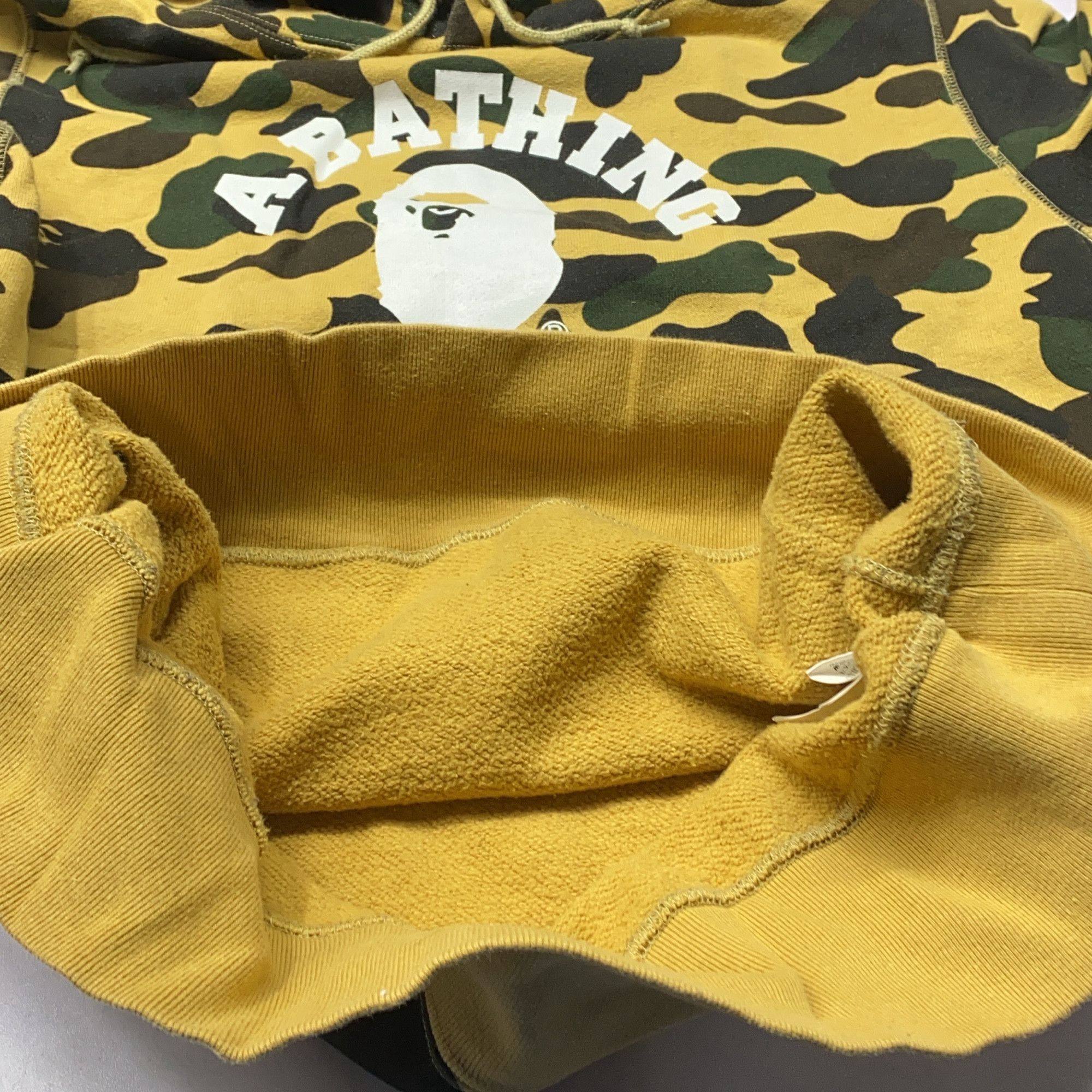 Bape A Bathing Ape Yellow Camo Hoodie Size M Size US M / EU 48-50 / 2 - 10 Thumbnail