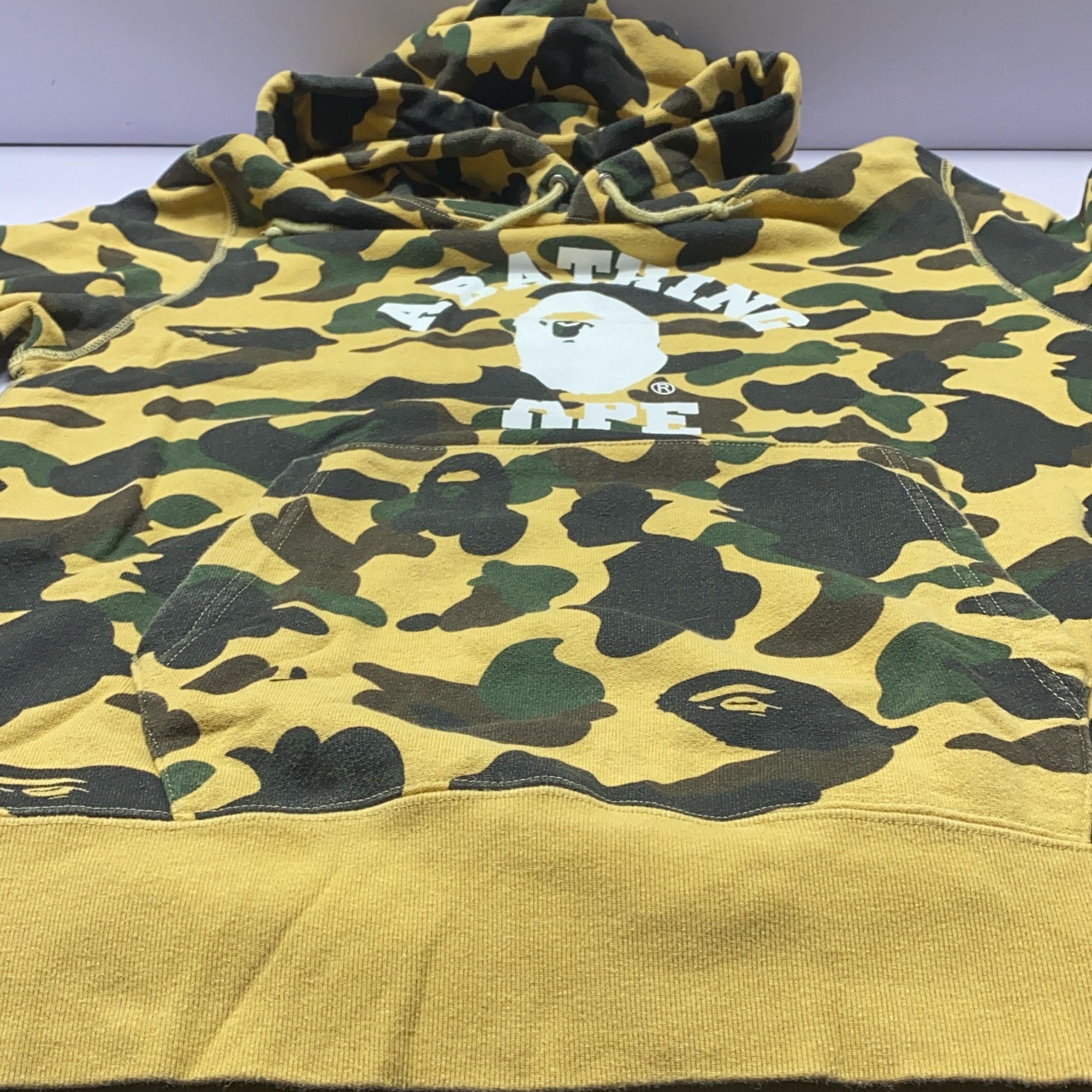 Bape A Bathing Ape Yellow Camo Hoodie Size M Size US M / EU 48-50 / 2 - 9 Thumbnail