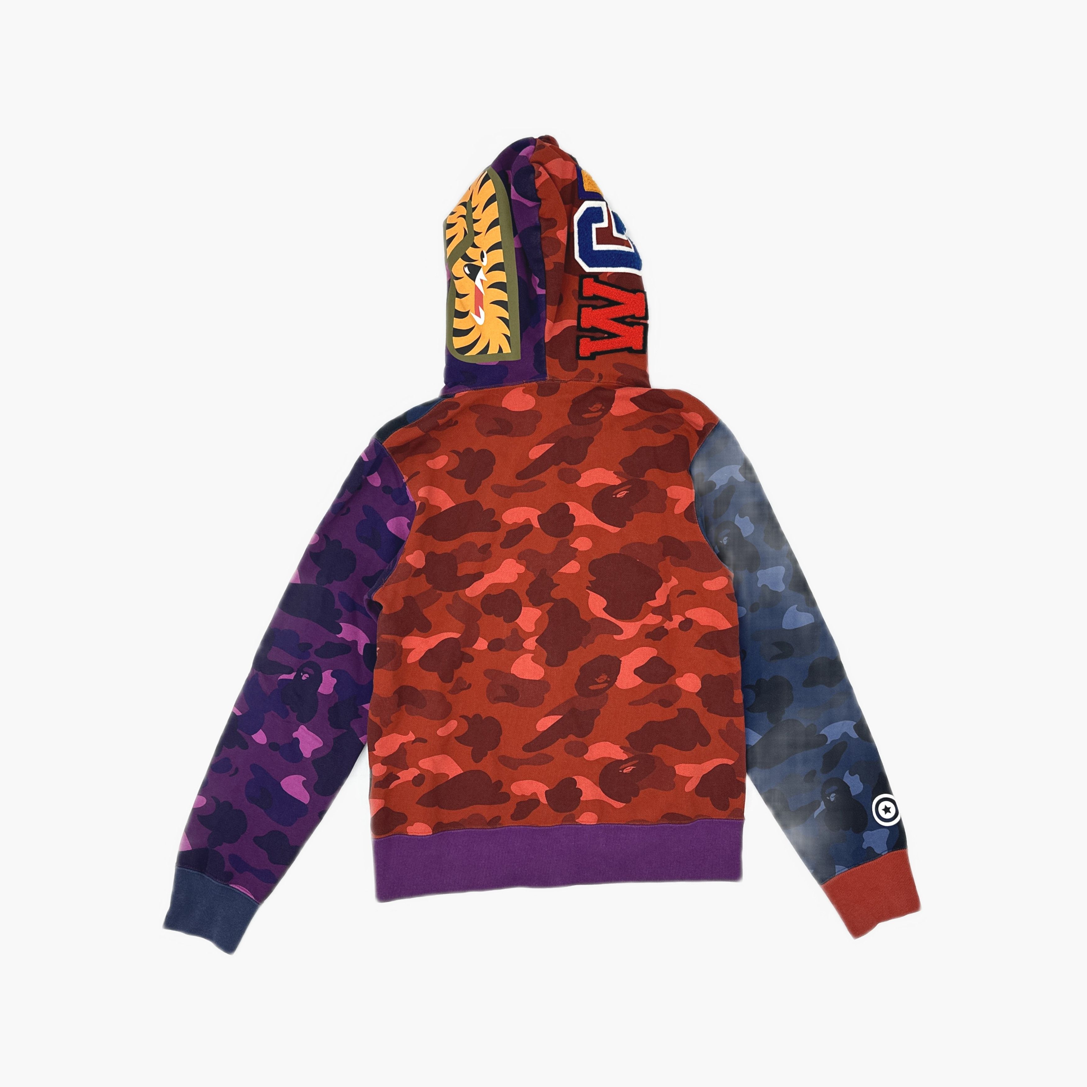 Bape A Bathing Ape Multi-Color Shark Hoodie Size M Size US M / EU 48-50 / 2 - 2 Thumbnail