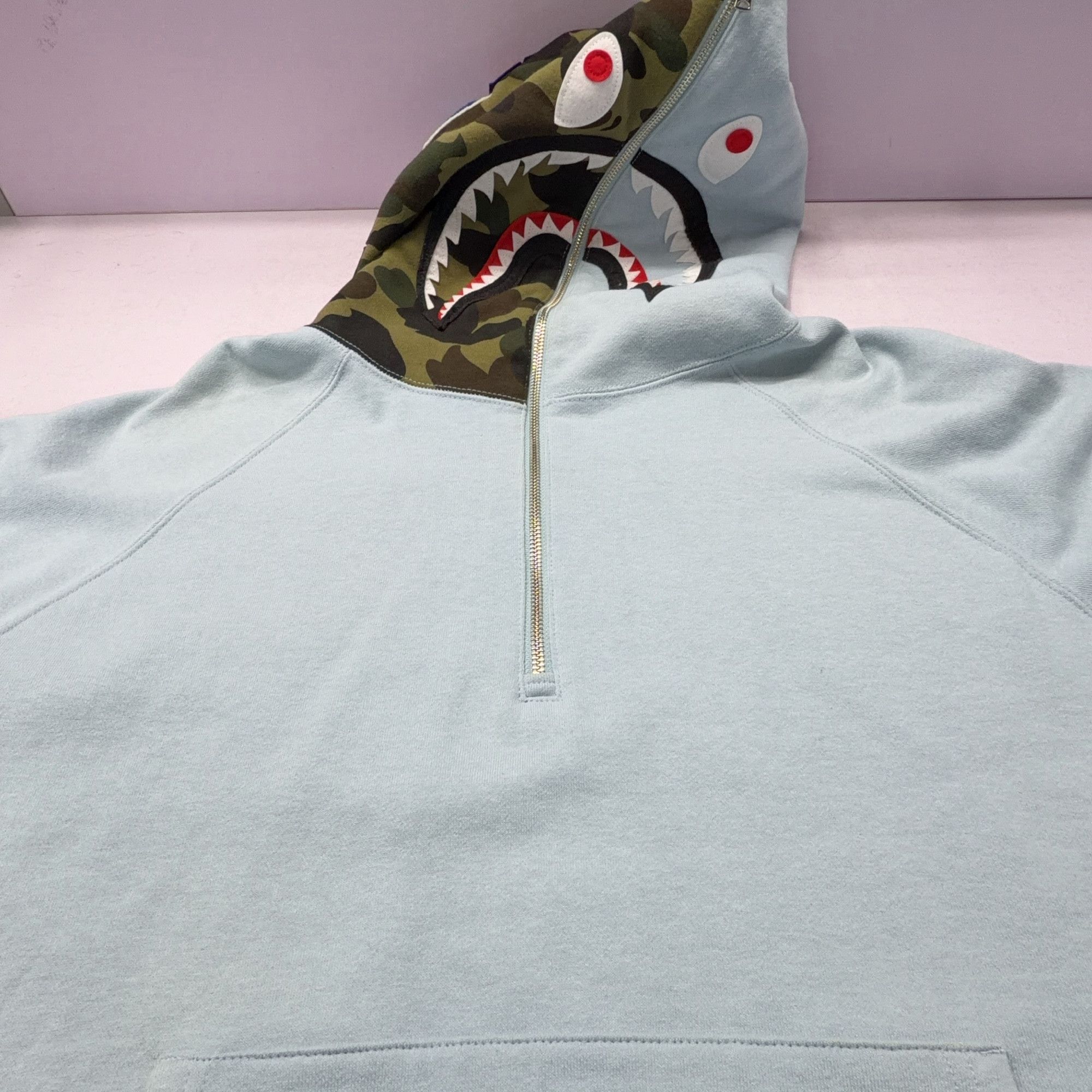 Bape A Bathing Ape Shark Camo Hoodie XL Size US XL / EU 56 / 4 - 7 Thumbnail