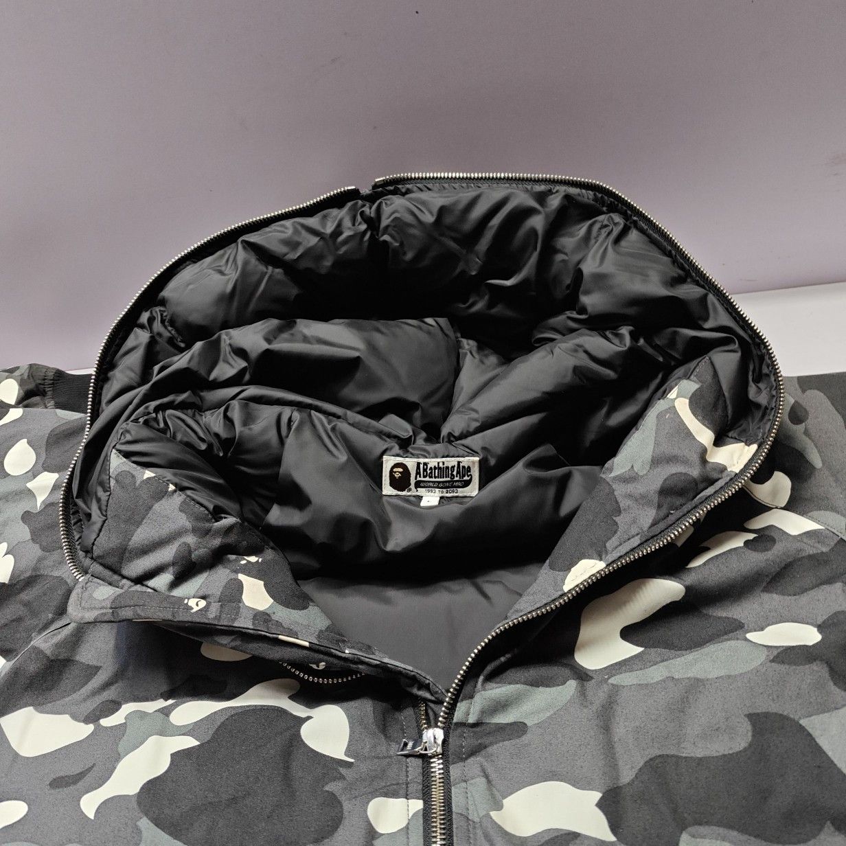 Bape A BATHING APE Camo Down Jacket Size L Size US L / EU 52-54 / 3 - 8 Thumbnail