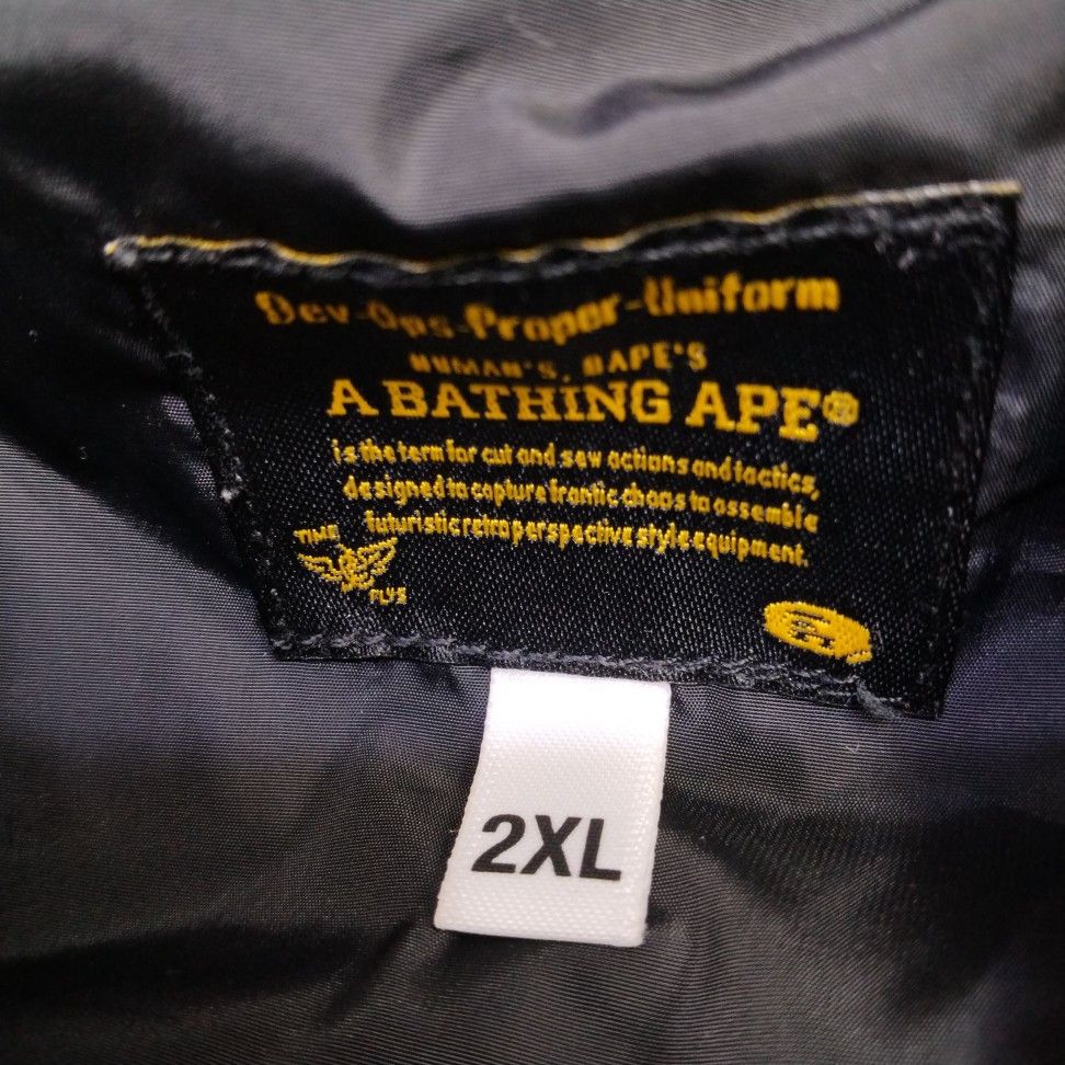 Bape A BATHING APE Camo Accent Bomber Jacket Size XXL Size US XXL / EU 58 / 5 - 4 Thumbnail