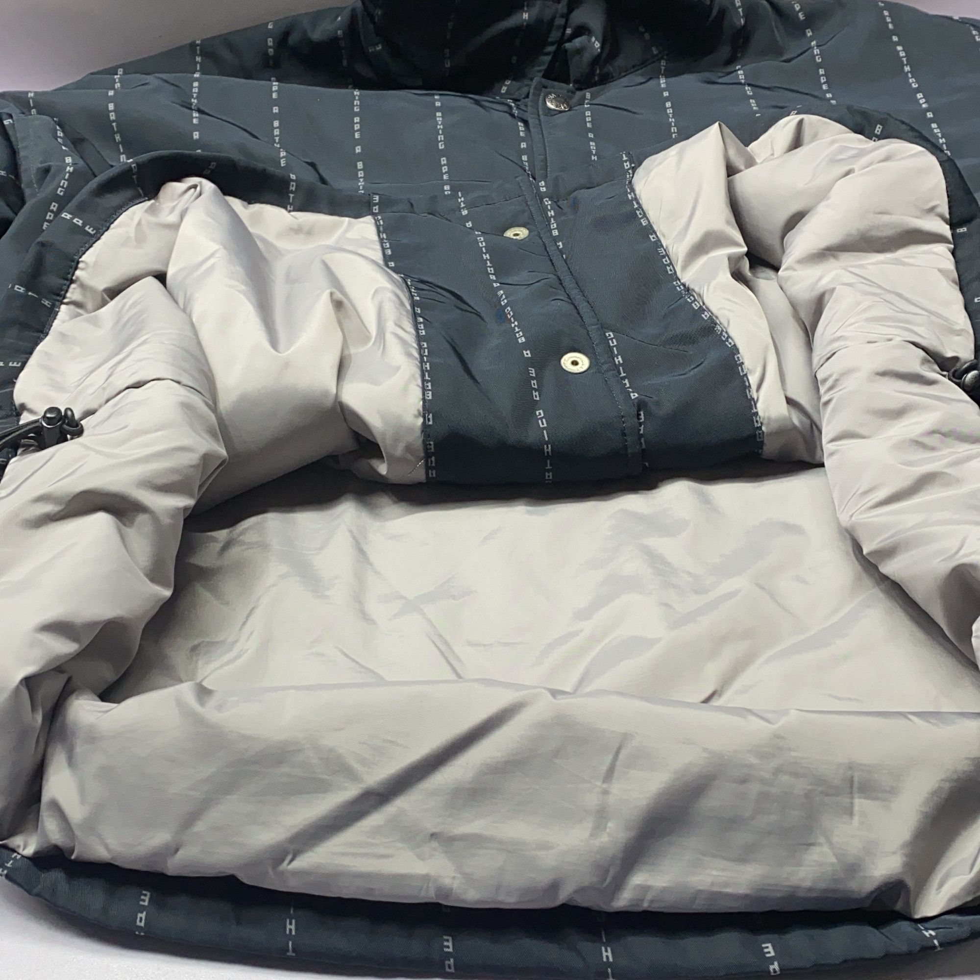 Bape A Bathing Ape Pinstripe Logo Coach Jacket XL Size US XL / EU 56 / 4 - 12 Thumbnail
