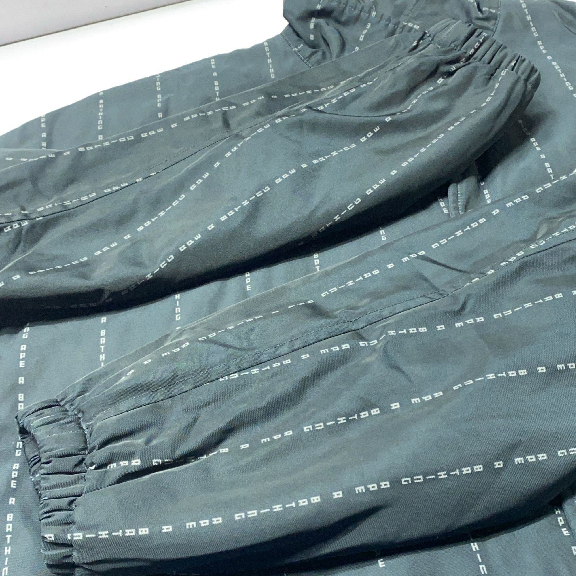 Bape A Bathing Ape Pinstripe Logo Coach Jacket XL Size US XL / EU 56 / 4 - 9 Thumbnail