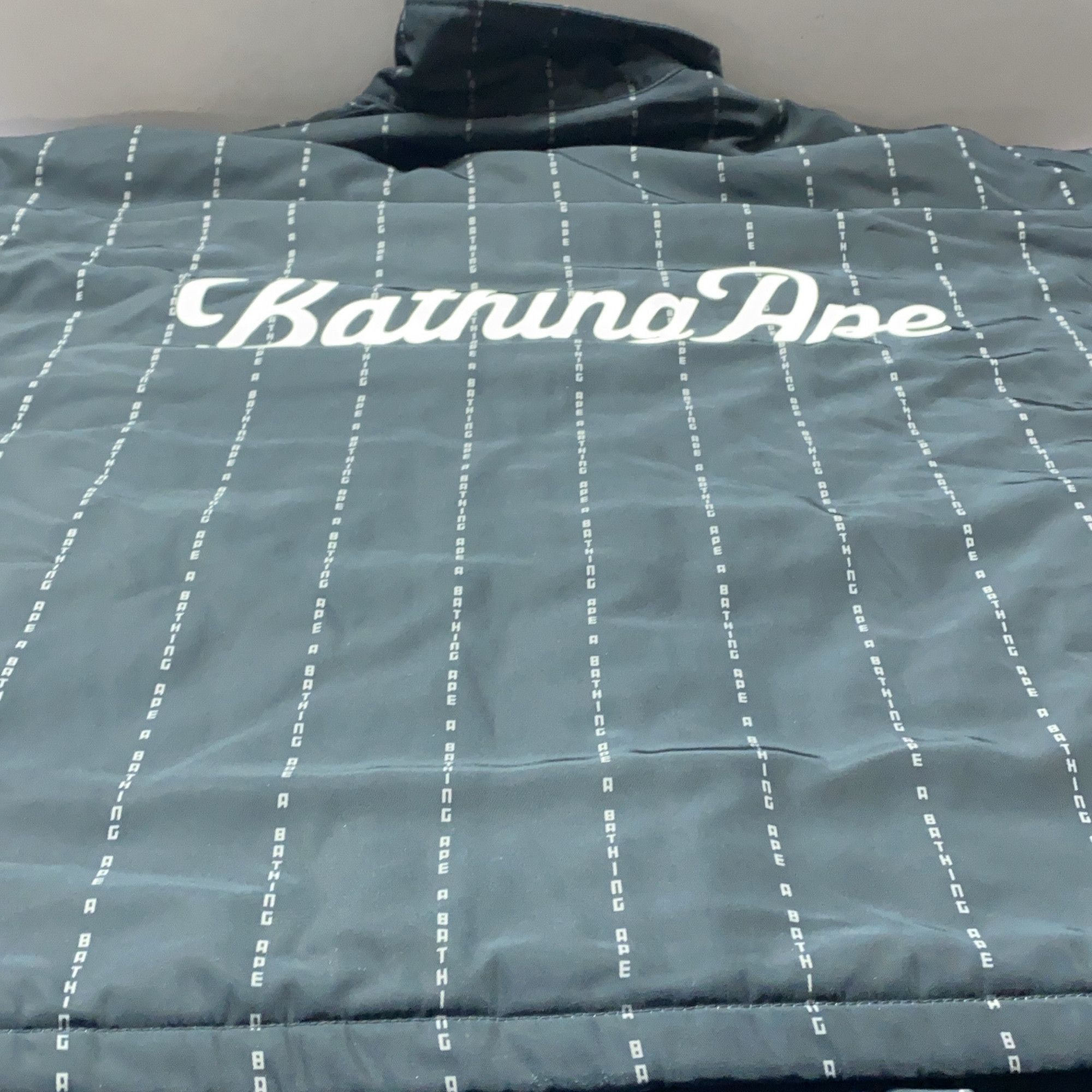 Bape A Bathing Ape Pinstripe Logo Coach Jacket XL Size US XL / EU 56 / 4 - 13 Thumbnail