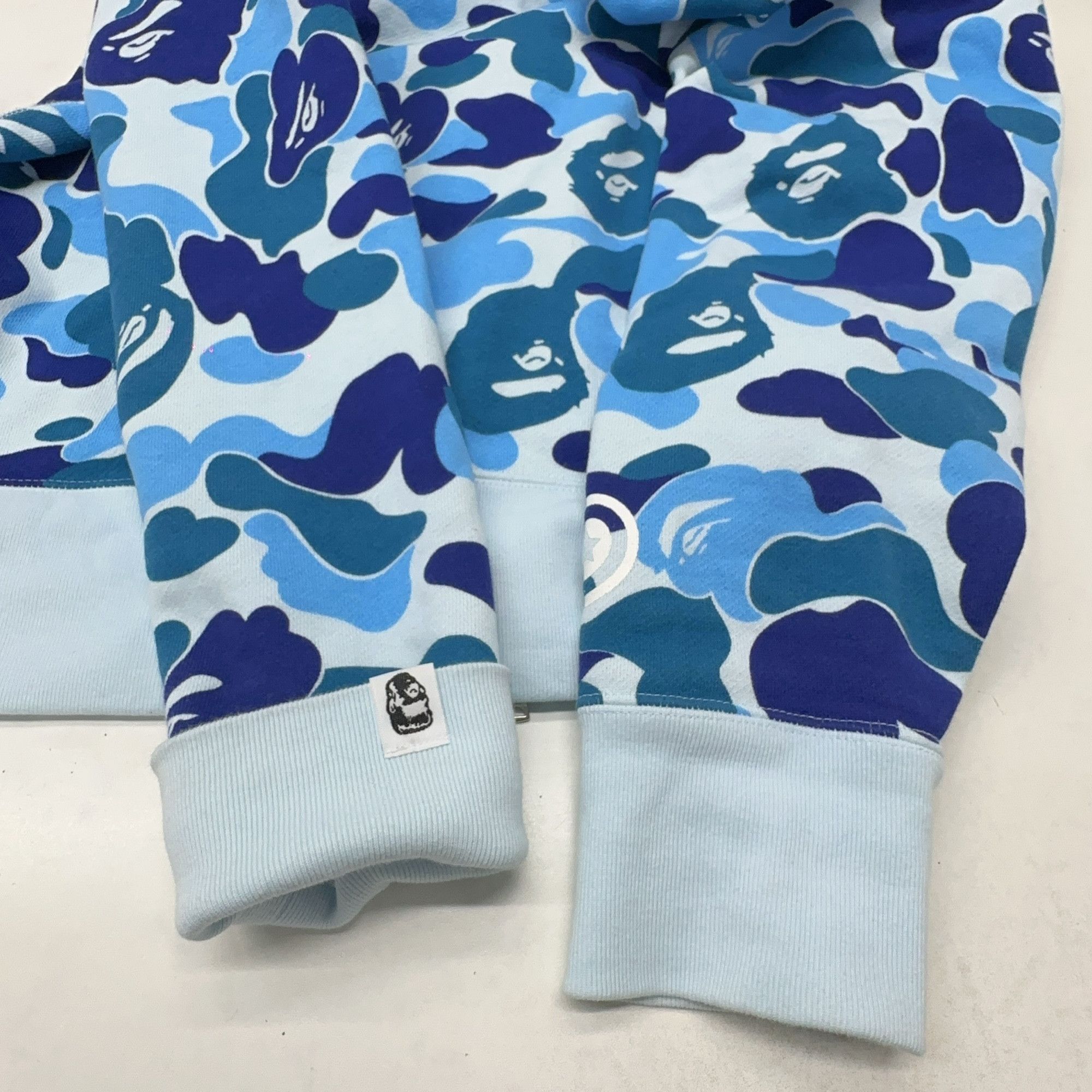 Bape A BATHING APE Blue Camo Shark Full Zip Hoodie Size S Size US S / EU 44-46 / 1 - 7 Thumbnail