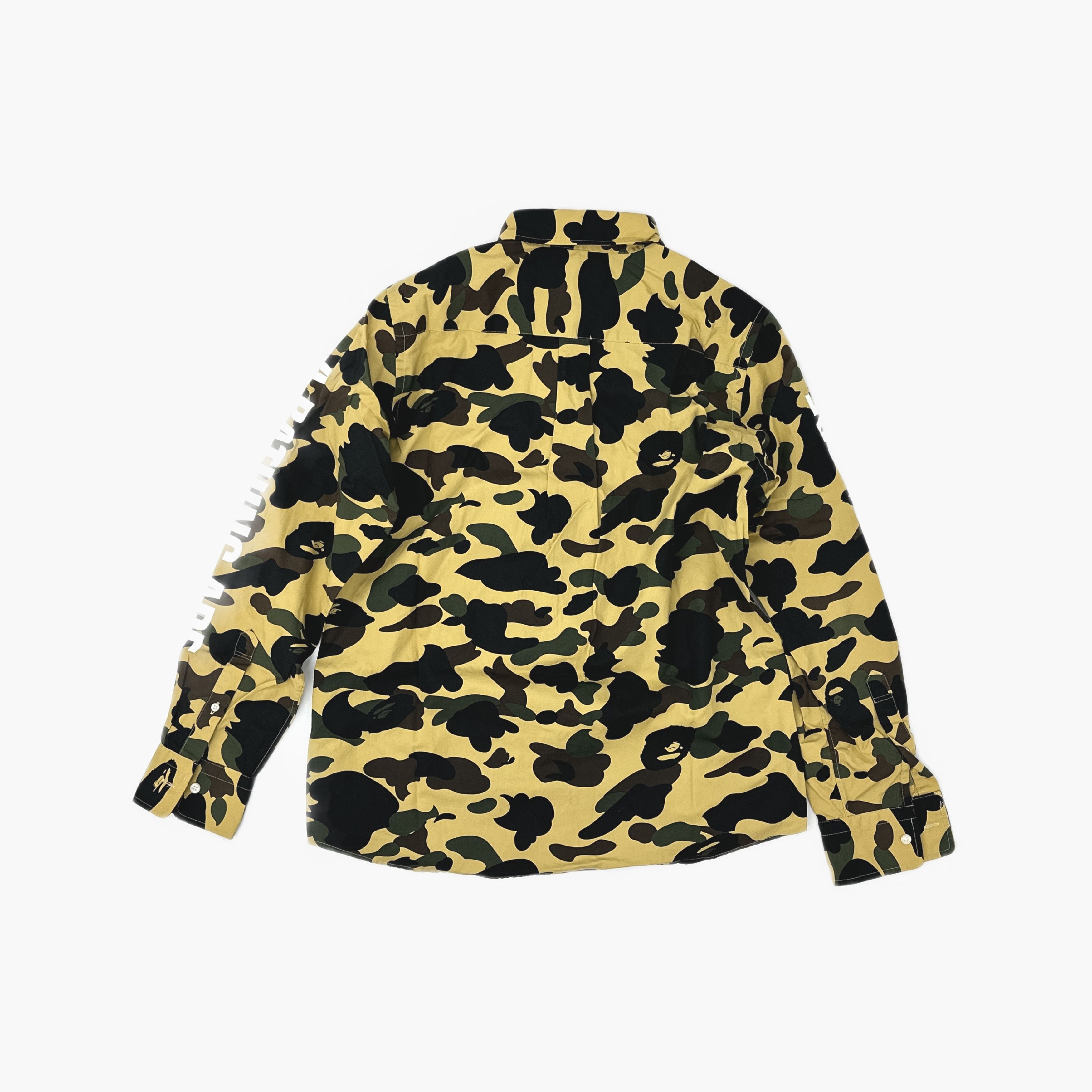 Bape A Bathing Ape Camo Logo Button Up Shirt Size L Size US L / EU 52-54 / 3 - 2 Thumbnail