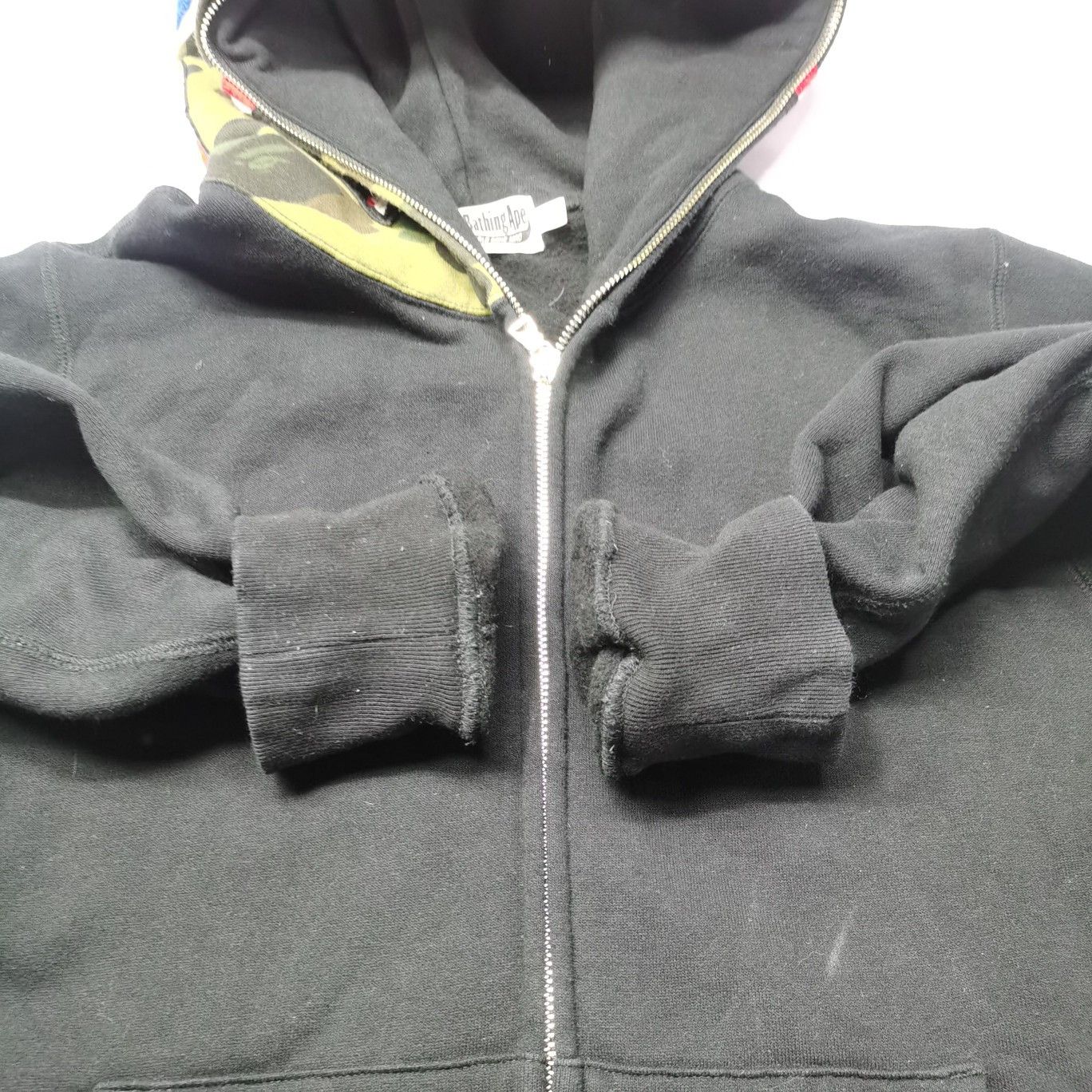 Bape A Bathing Ape Camo Shark Full Zip Hoodie Size M Size US M / EU 48-50 / 2 - 10 Thumbnail