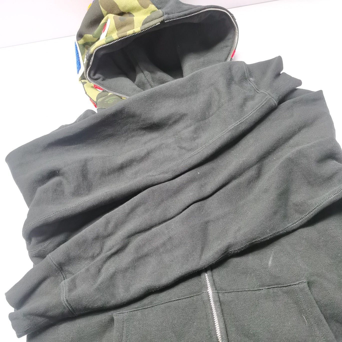 Bape A Bathing Ape Camo Shark Full Zip Hoodie Size M Size US M / EU 48-50 / 2 - 9 Thumbnail