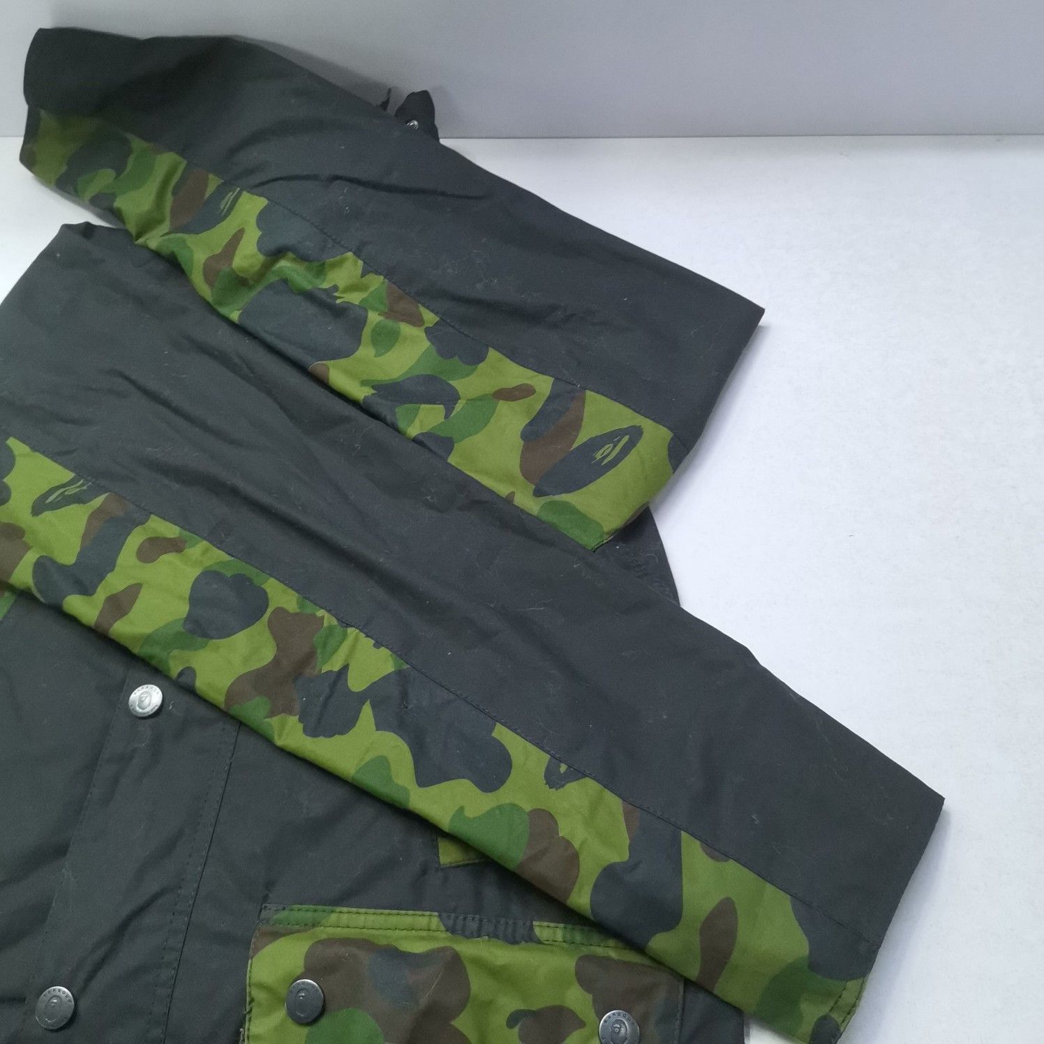 Bape A Bathing Ape x Barbour Camo Panel Jacket Size M Size US M / EU 48-50 / 2 - 7 Thumbnail