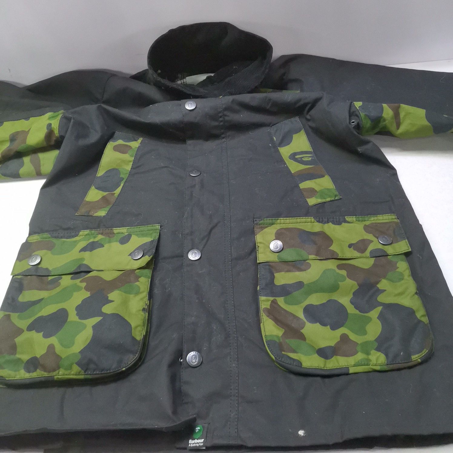 Bape A Bathing Ape x Barbour Camo Panel Jacket Size M Size US M / EU 48-50 / 2 - 11 Thumbnail