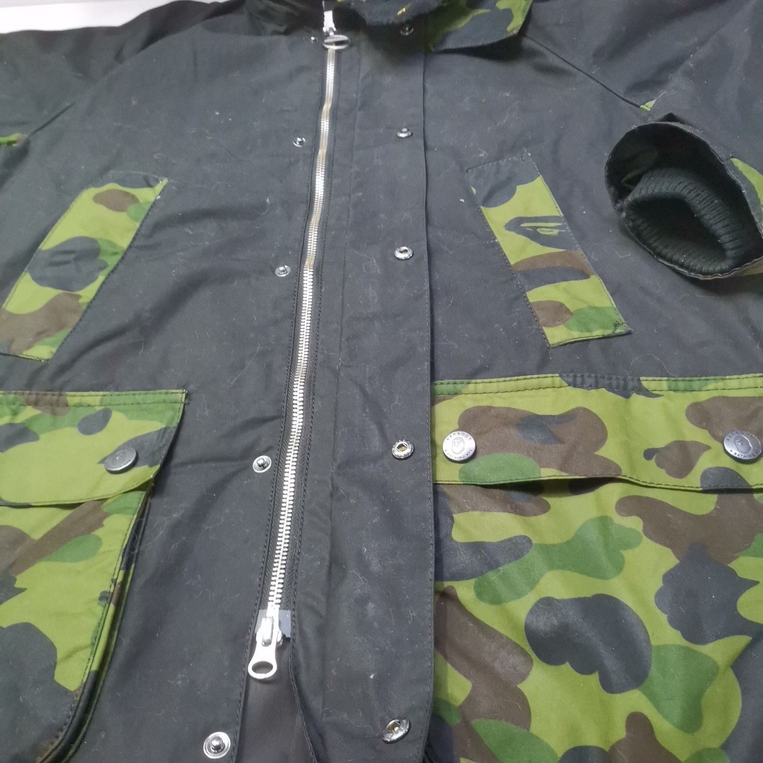 Bape A Bathing Ape x Barbour Camo Panel Jacket Size M Size US M / EU 48-50 / 2 - 14 Thumbnail