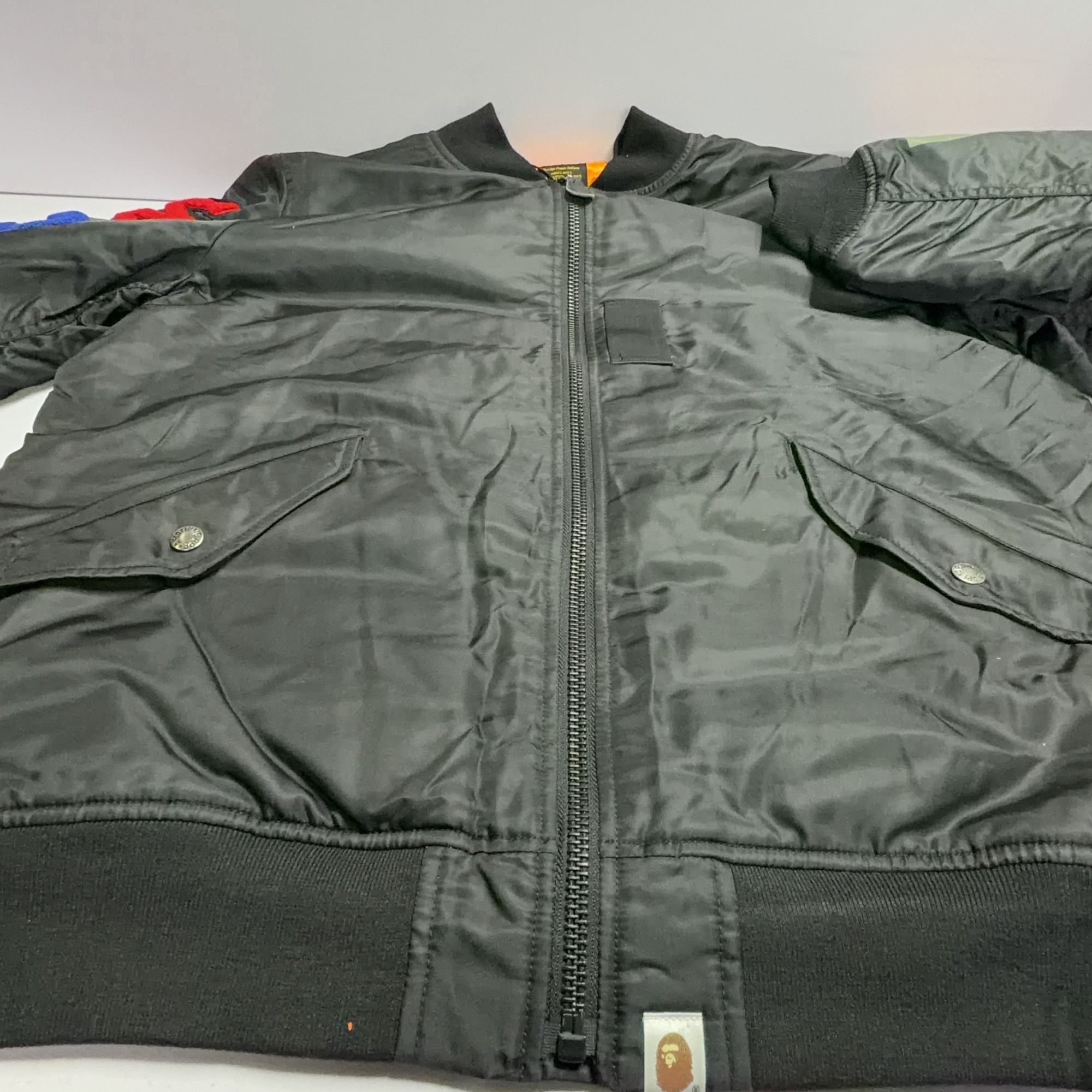 Bape A BATHING APE Shark Graphic Bomber Jacket XL Size US XL / EU 56 / 4 - 17 Thumbnail