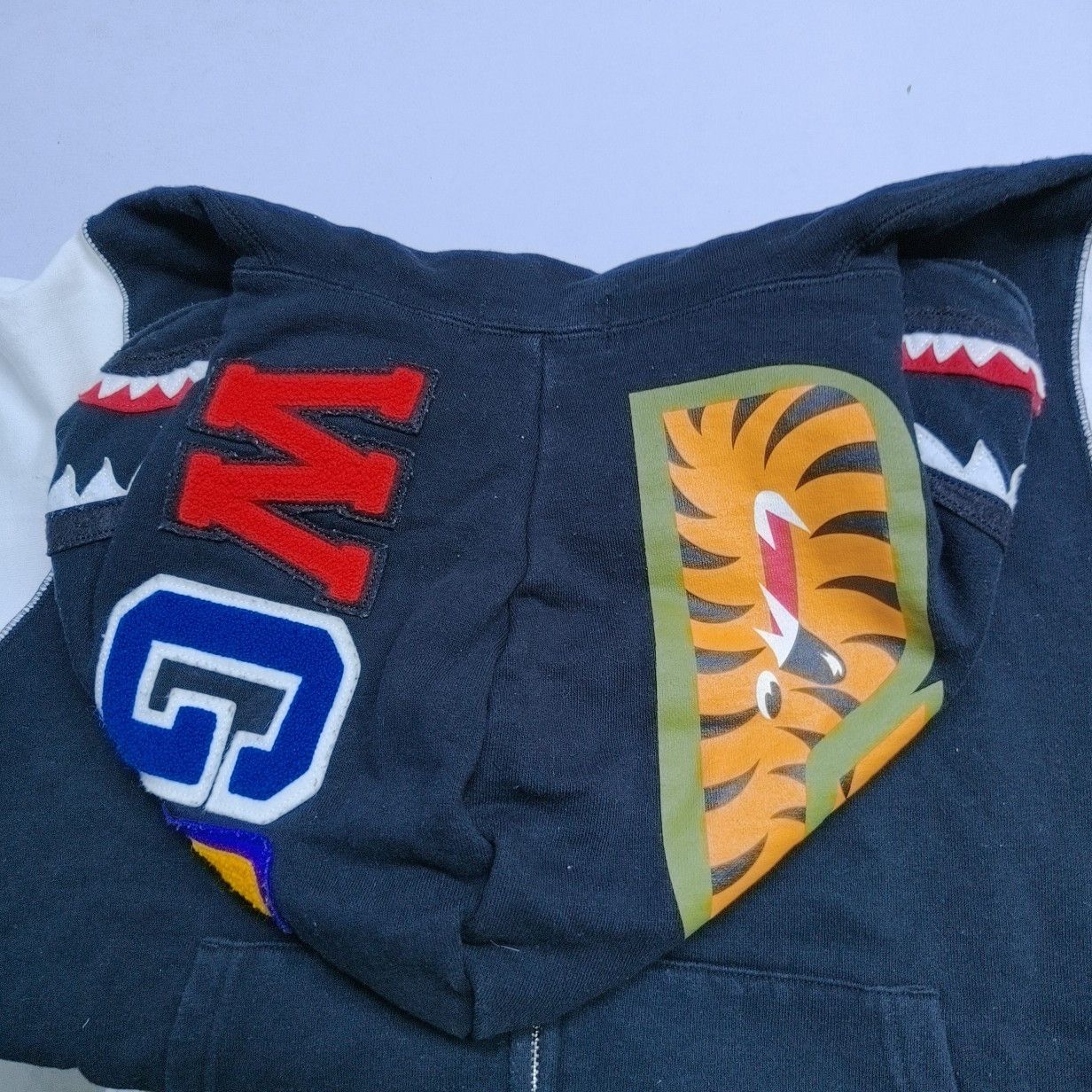 Bape BAPE Colorblock Shark Full-Zip Hoodie Size L Size US L / EU 52-54 / 3 - 6 Thumbnail