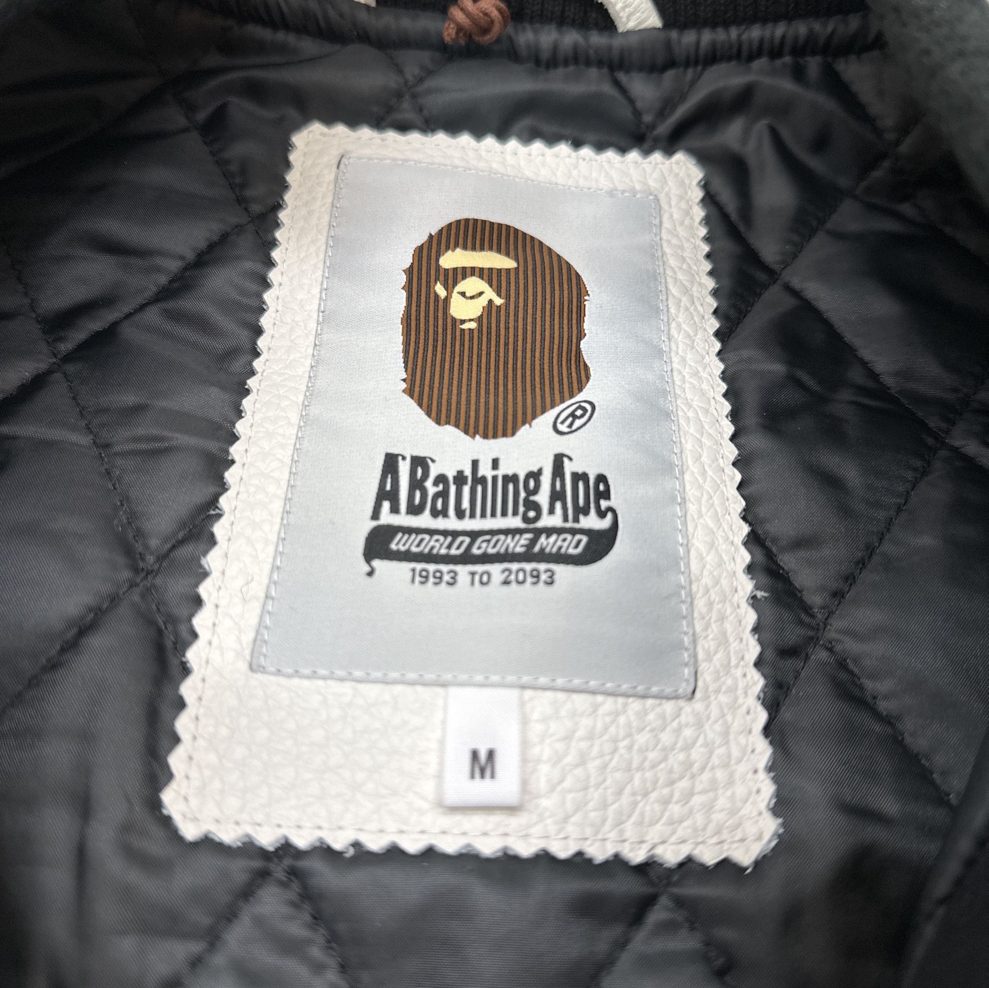 Bape A BATHING APE Logo Varsity Jacket Size M Size US M / EU 48-50 / 2 - 4 Thumbnail