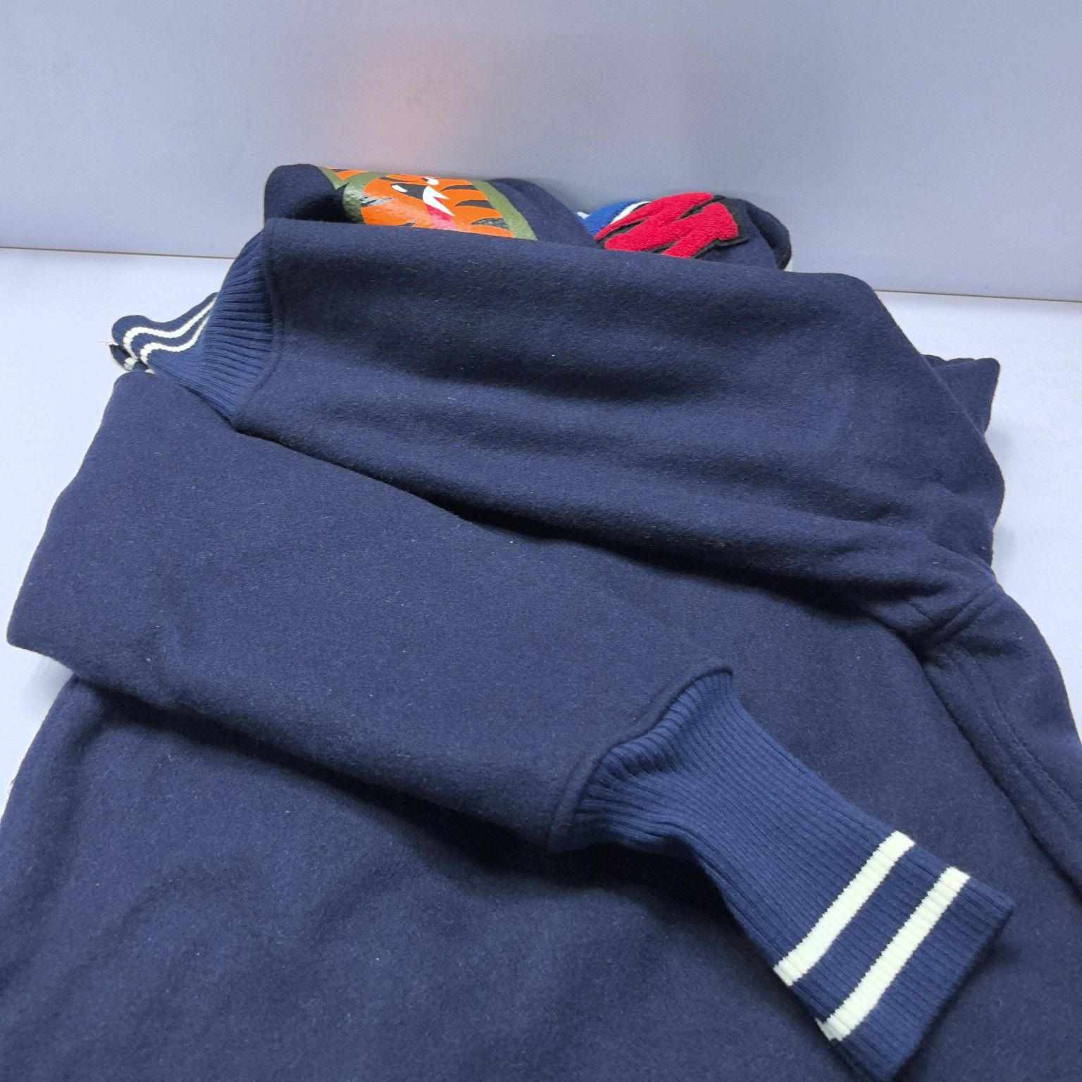 Bape A Bathing Ape Shark Tiger Wool Hooded Jacket Size L Size US L / EU 52-54 / 3 - 14 Thumbnail